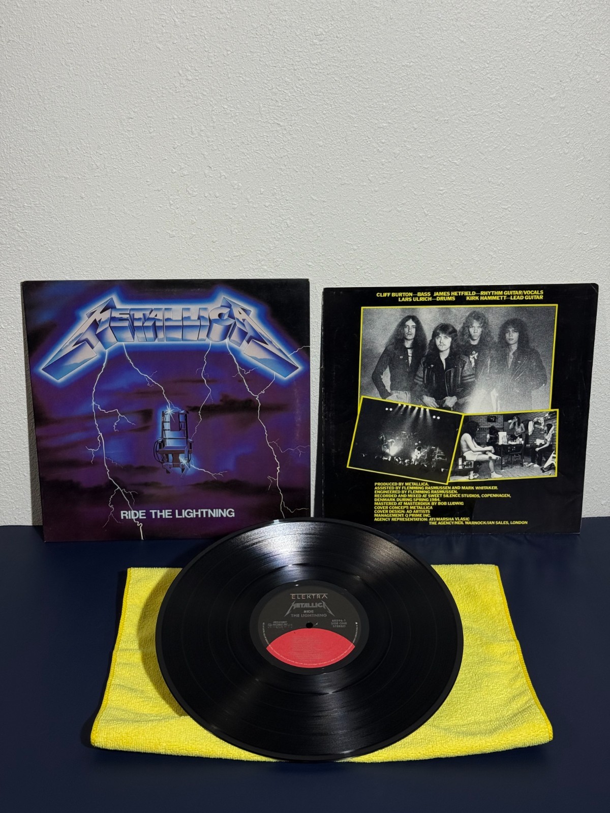 Metallica Ride the Lightning 1984 Vinyl Record Masterdisk LP Elektra 60396-1