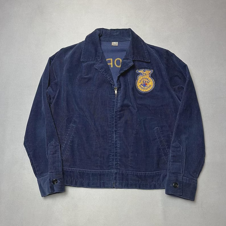 Vintage 1970s FFA Agriculture Education Minnesota Corduroy True Vintage