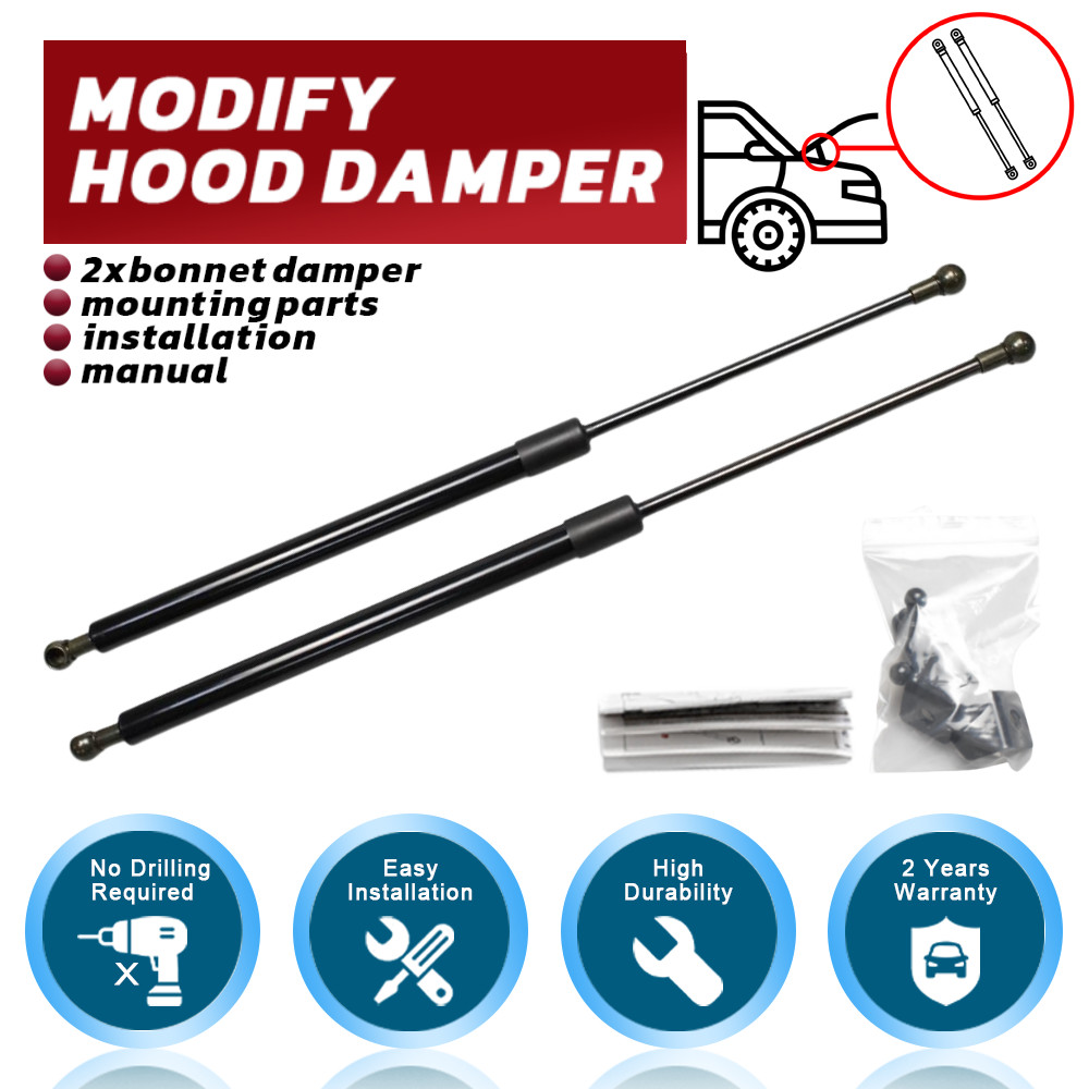 Hood Struts for Mitsubishi Triton L200 (LC/MV) 2023-on Gas Dampers Lift Supports