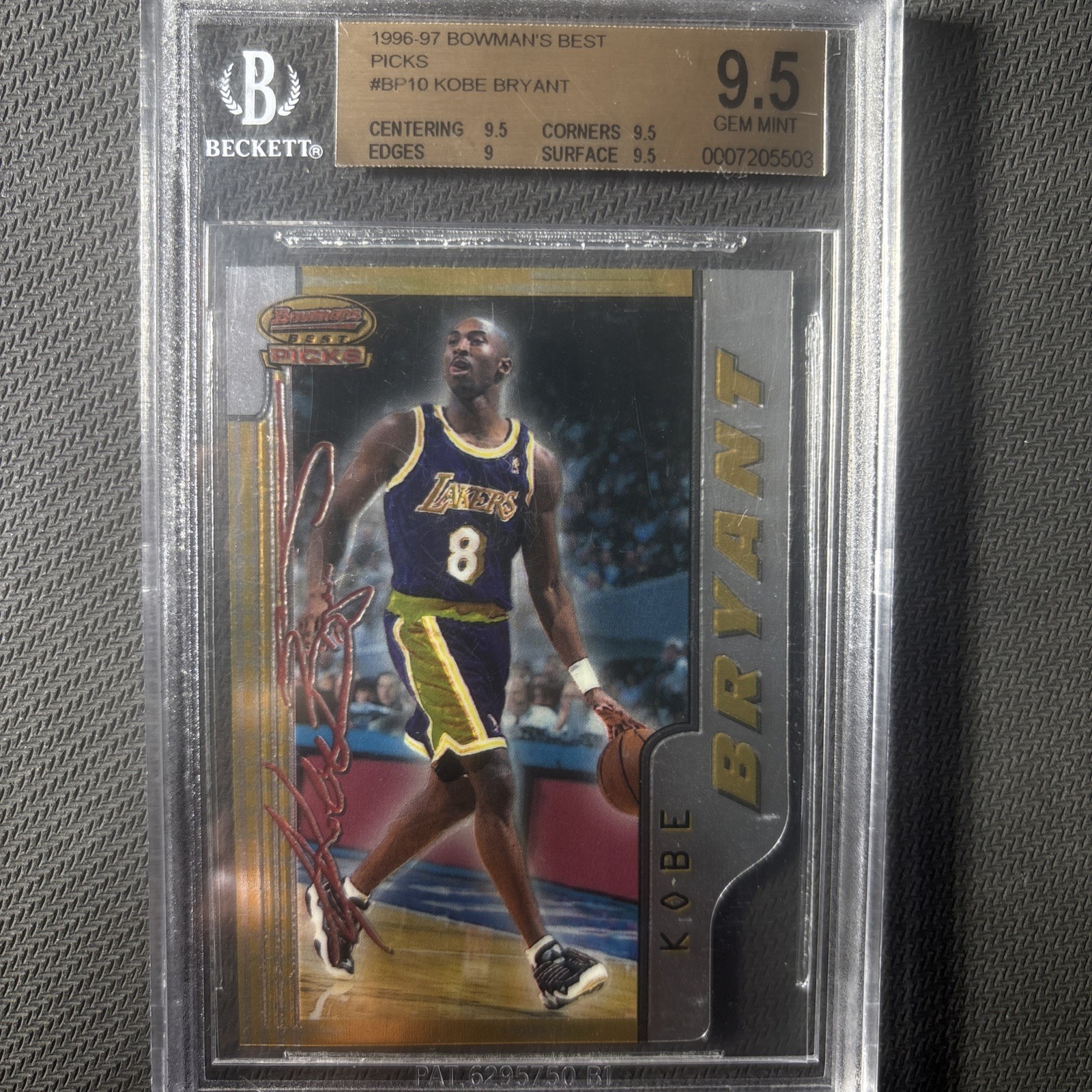 🦌KOBE BRYANT 1996-97 BOWMANS BEST PICKS RC BGS 9.5 RARE 🦌KOBE BRYANT 1996-97 BOWMANS BEST PICKS RC BGS 9.5 RARE