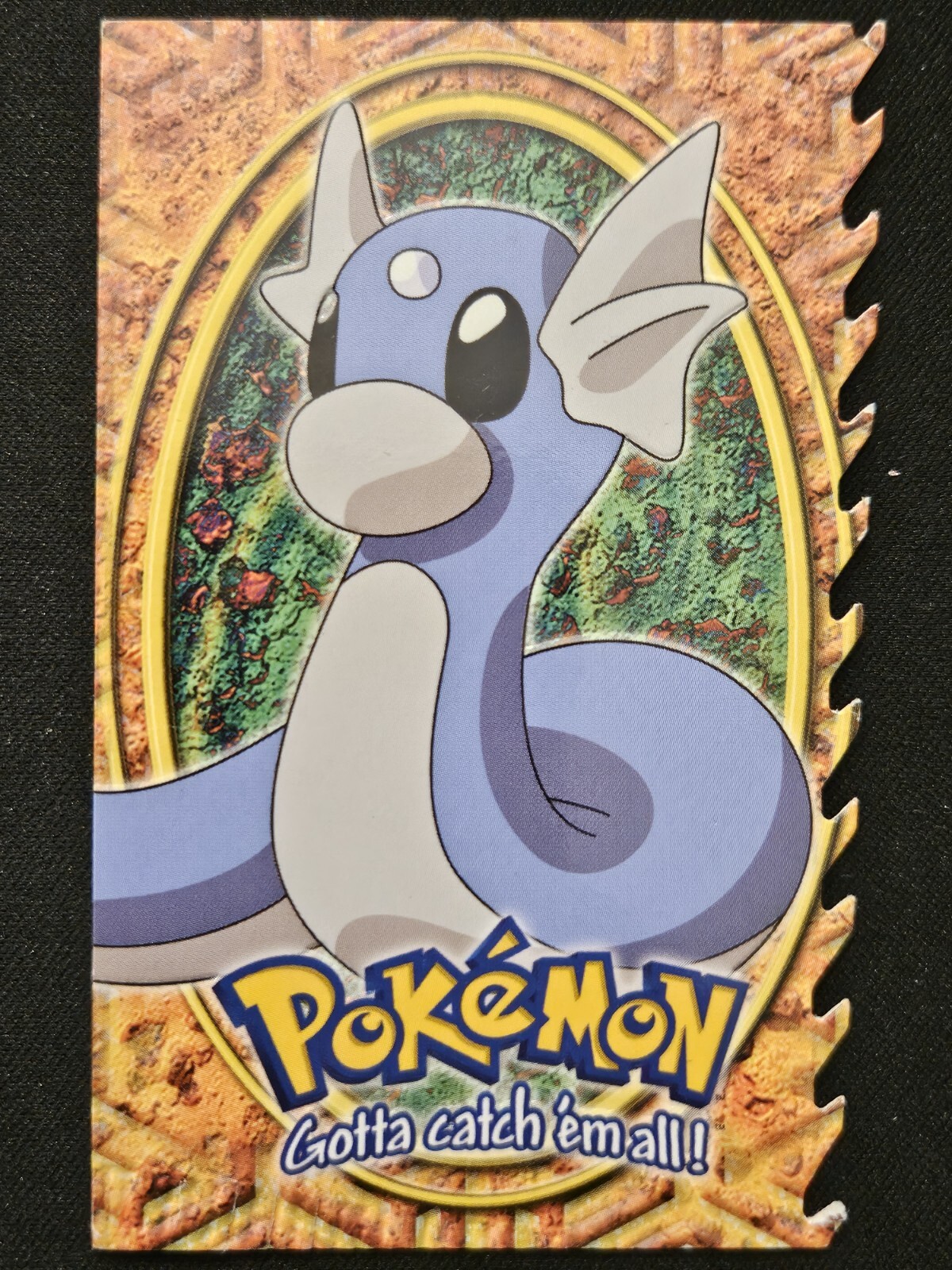 ERROR CRIMP Dratini Die-Cut 10 of 12 Topps Movie Edition Blue Label Pokémon MP