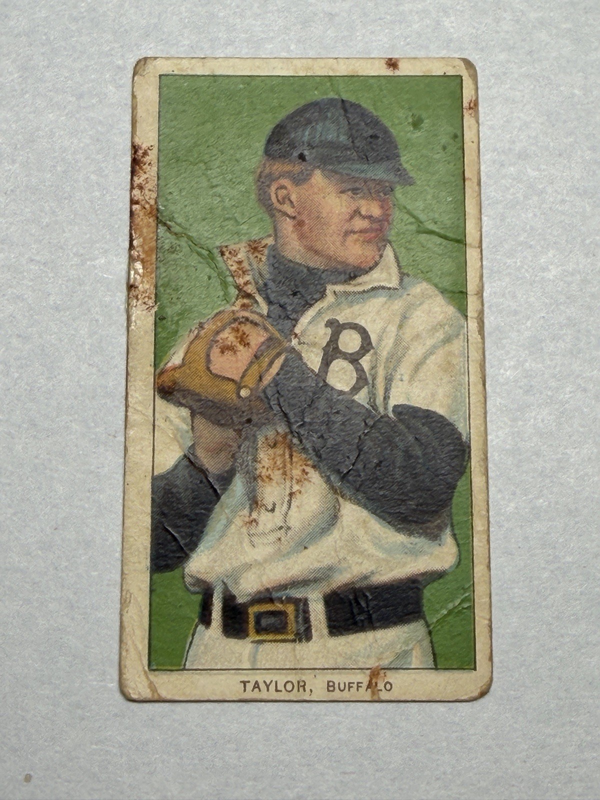1909-11 T206 ML Dummy Taylor Minor League-Buffalo-PR Piedmont Tobacco Card