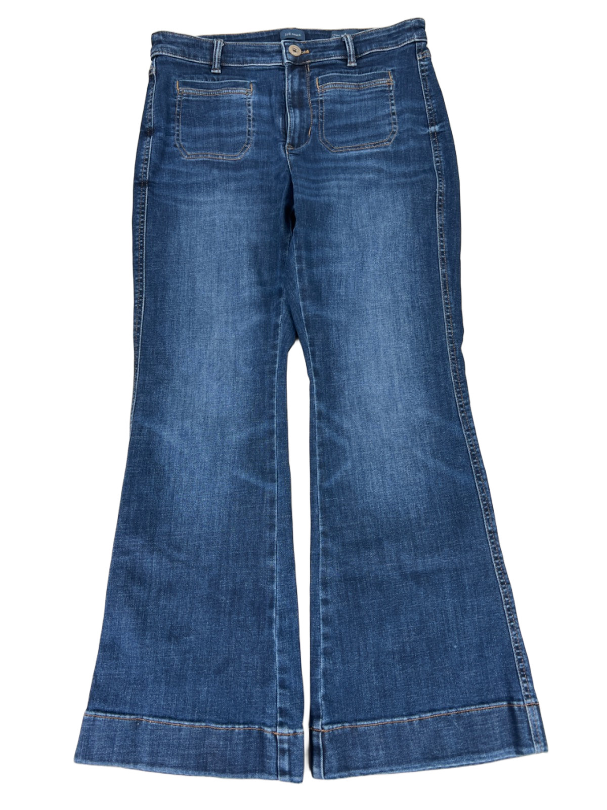 J.Jill Women\'s Medium Wash High Rise Flare Denim Jeans - 10 Petite