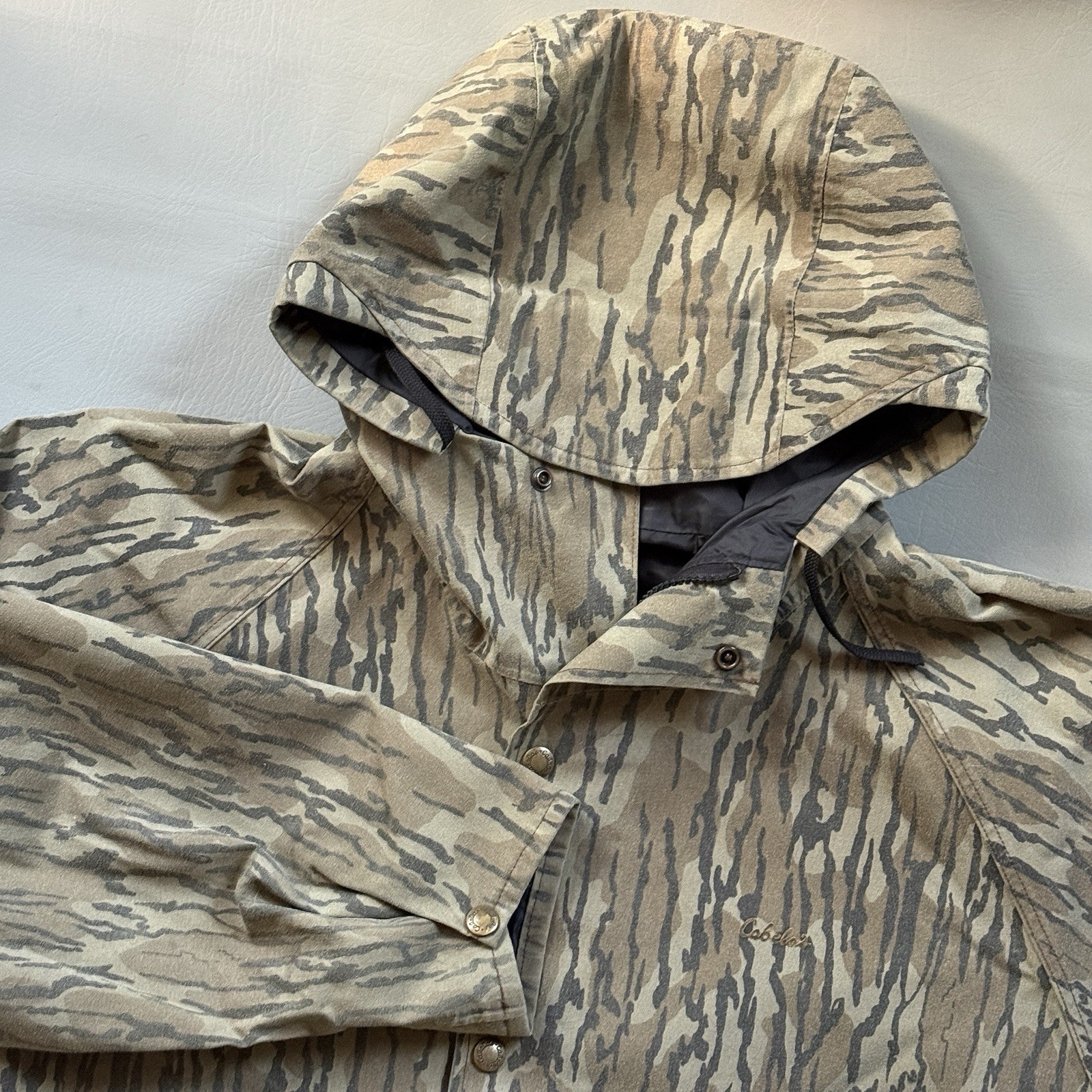 Vintage Cabelas Realtree Camo Hooded Jacket Mens Large Made in USA Hunting