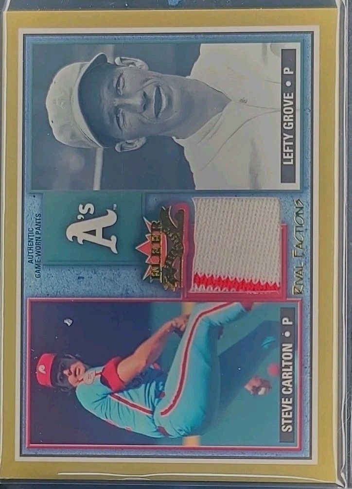 2002 Fleer Fall Classic - Rival Factions Steve Carlton, Lefty Grove #RF SC-LG...