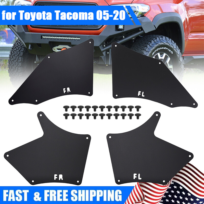 4PCS Fender Liners Seal Flaps Guard Splash Shield for Toyota Tacoma 2005-2020
