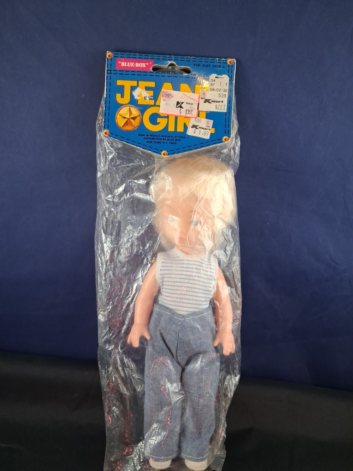 Vintage Blue Box JEANS GIRL 10\ Vintage Blue Box JEANS GIRL 10\