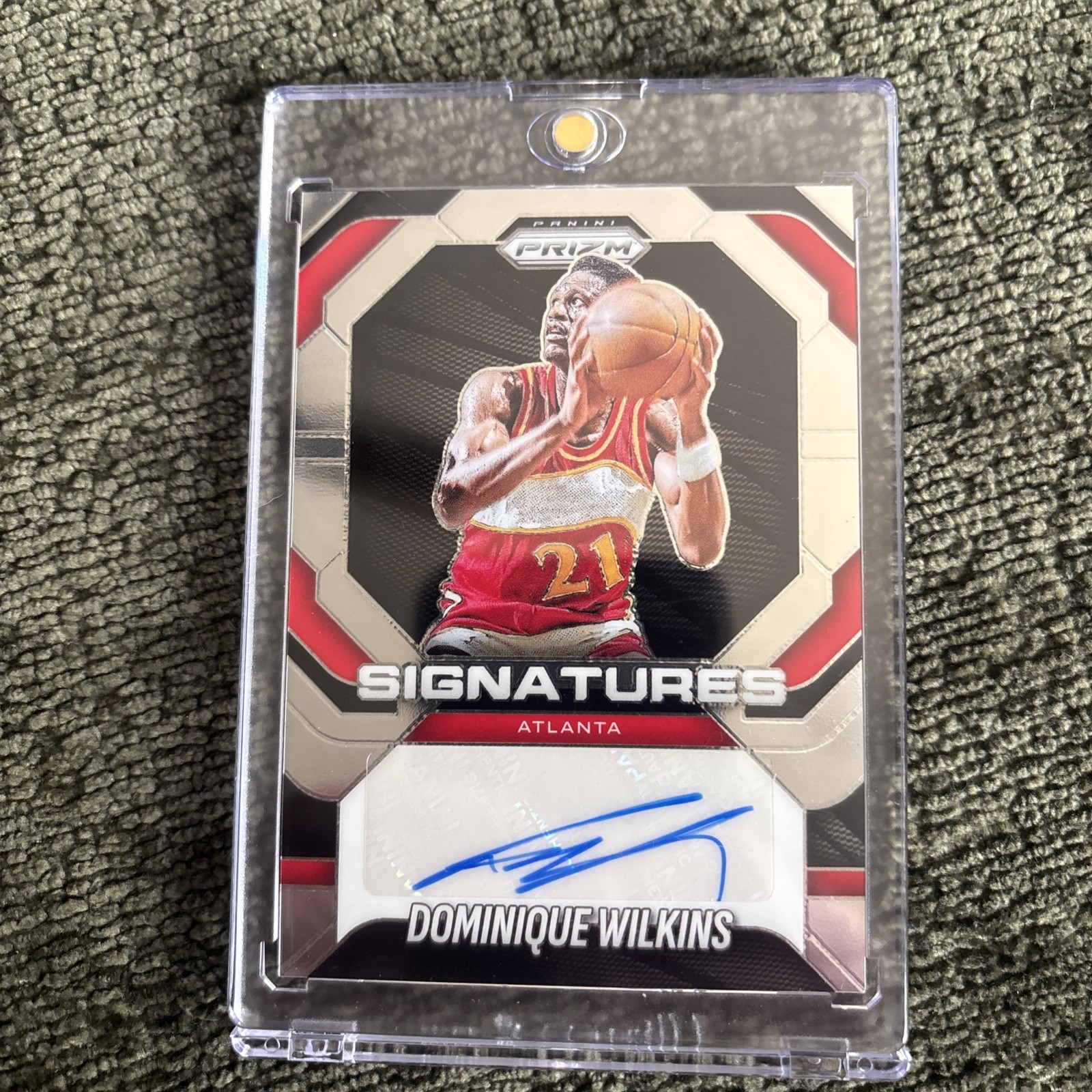 2025-26 Panini Prizm Dominique Wilkins SILVER PARALLEL Legend Auto Card SSP 2025-26 Panini Prizm Dominique Wilkins SILVER PARALLEL Legend Auto Card SSP