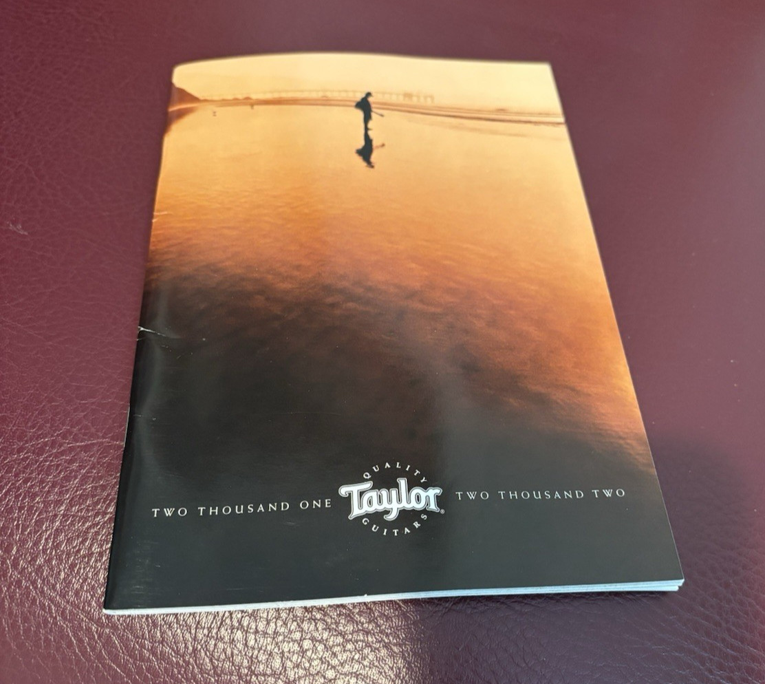 Vintage Taylor Guitars 2001-2002 Illustrated Informational Booklet Brochure