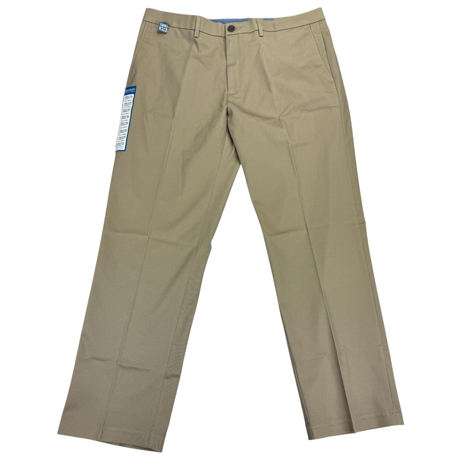 Haggar Mens Premium No Iron Straight Fit Stretch Dress Pants Khaki 36x30 Haggar Mens Premium No Iron Straight Fit Stretch Dress Pants Khaki 36x30