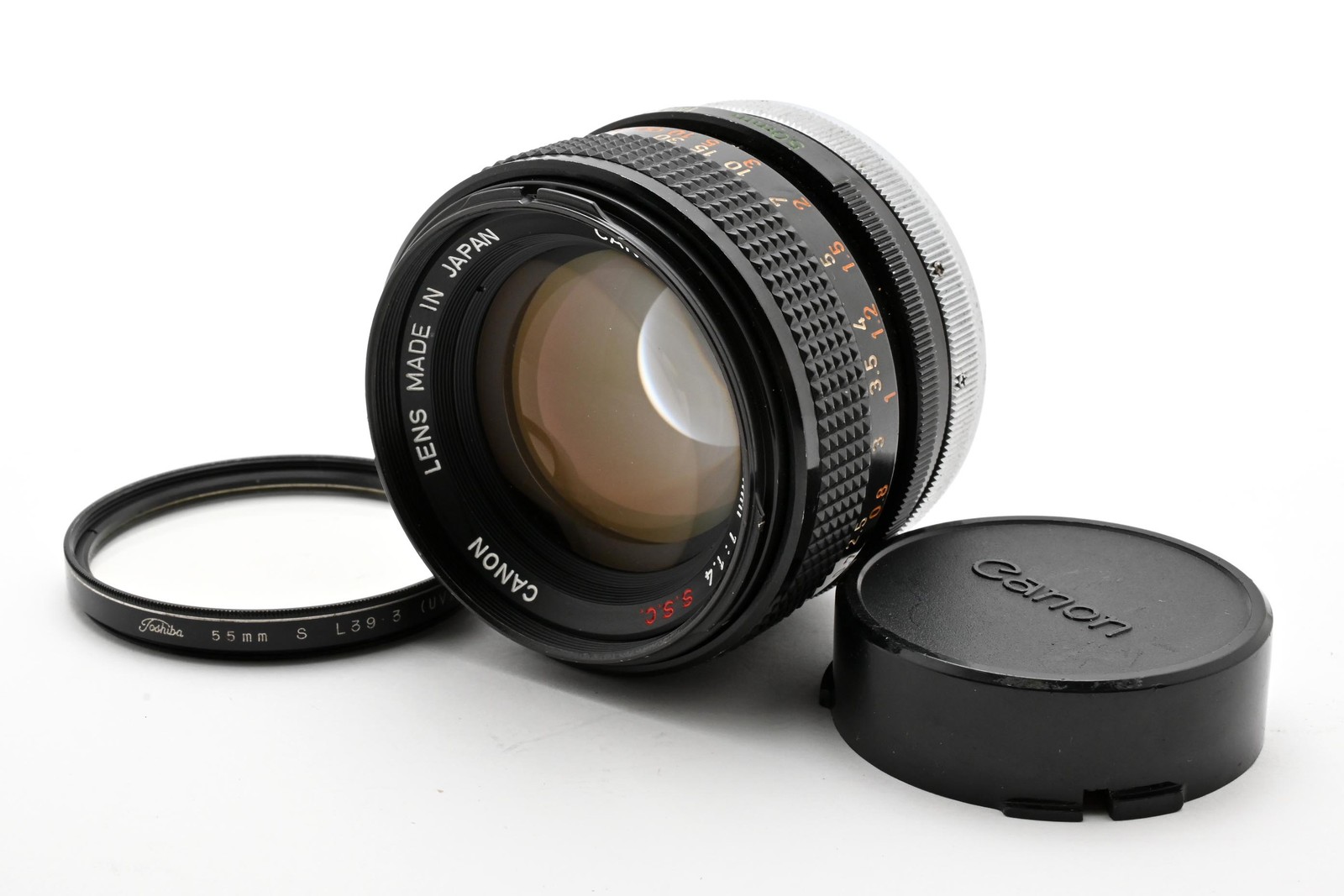 [Top MINT] Canon FD 50mm f/1.4 S.S.C. Fast Standard Prime Lens Tested From JAPAN