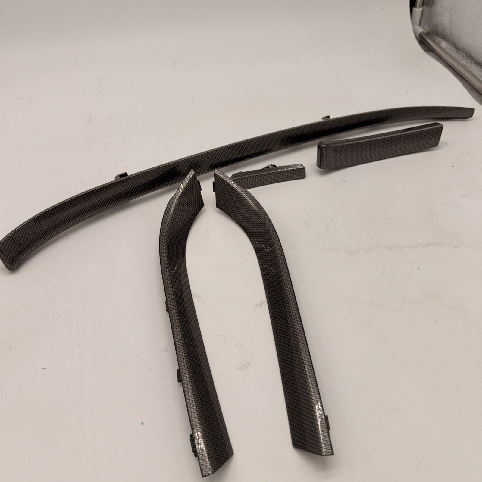 2008-2014 Cadillac CTS Coupe Set Of 5 Carbon Fiber Dashboard Dash Trim Panel OEM