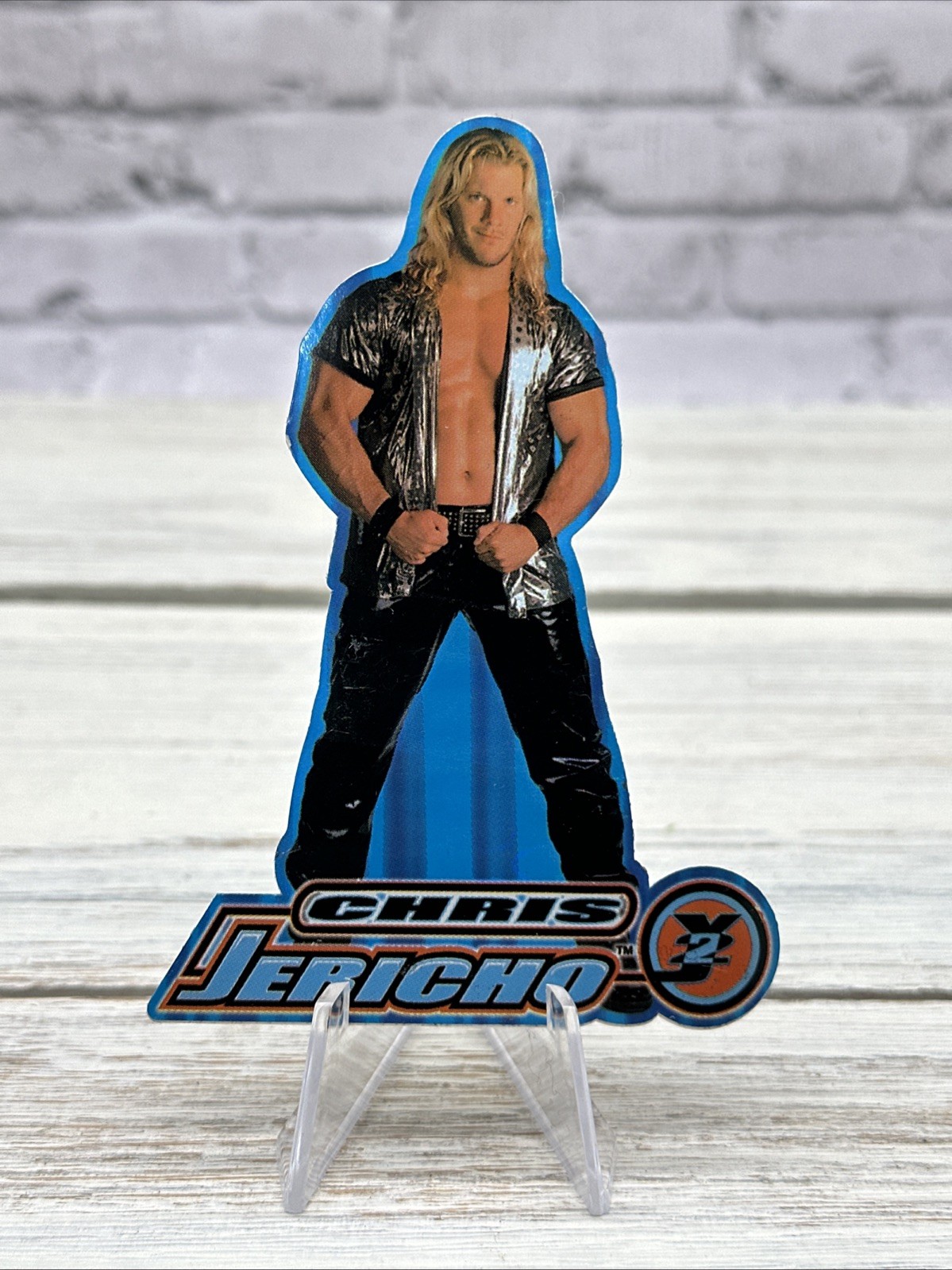 Chris Jericho 2000 Official WWF Vending Sticker Card Wrestling Vintage Y2J Chris Jericho 2000 Official WWF Vending Sticker Card Wrestling Vintage Y2J