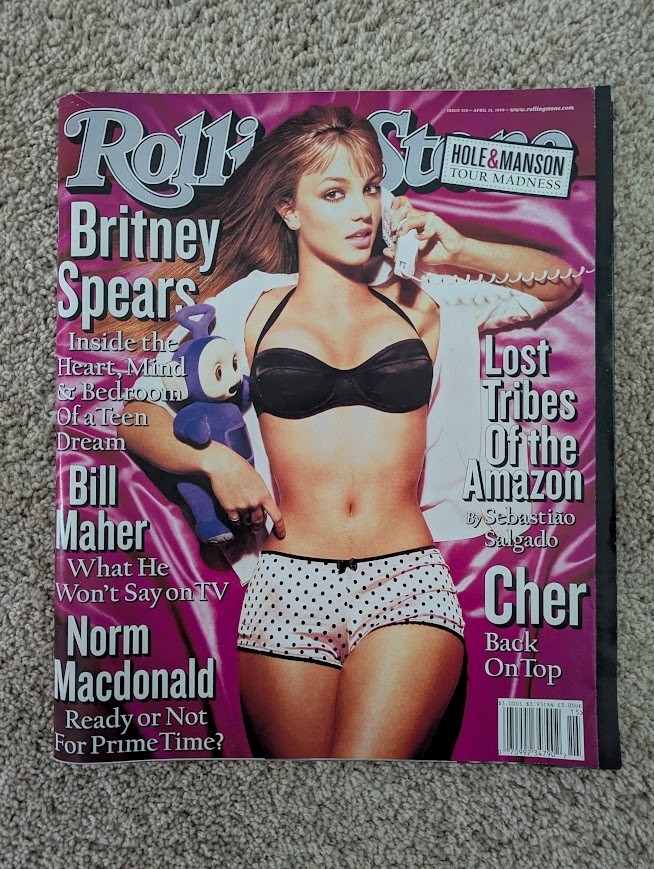 Britney Spears Cover Rolling Stones Magazine Issue 810 April 15, 1999 Newsstand