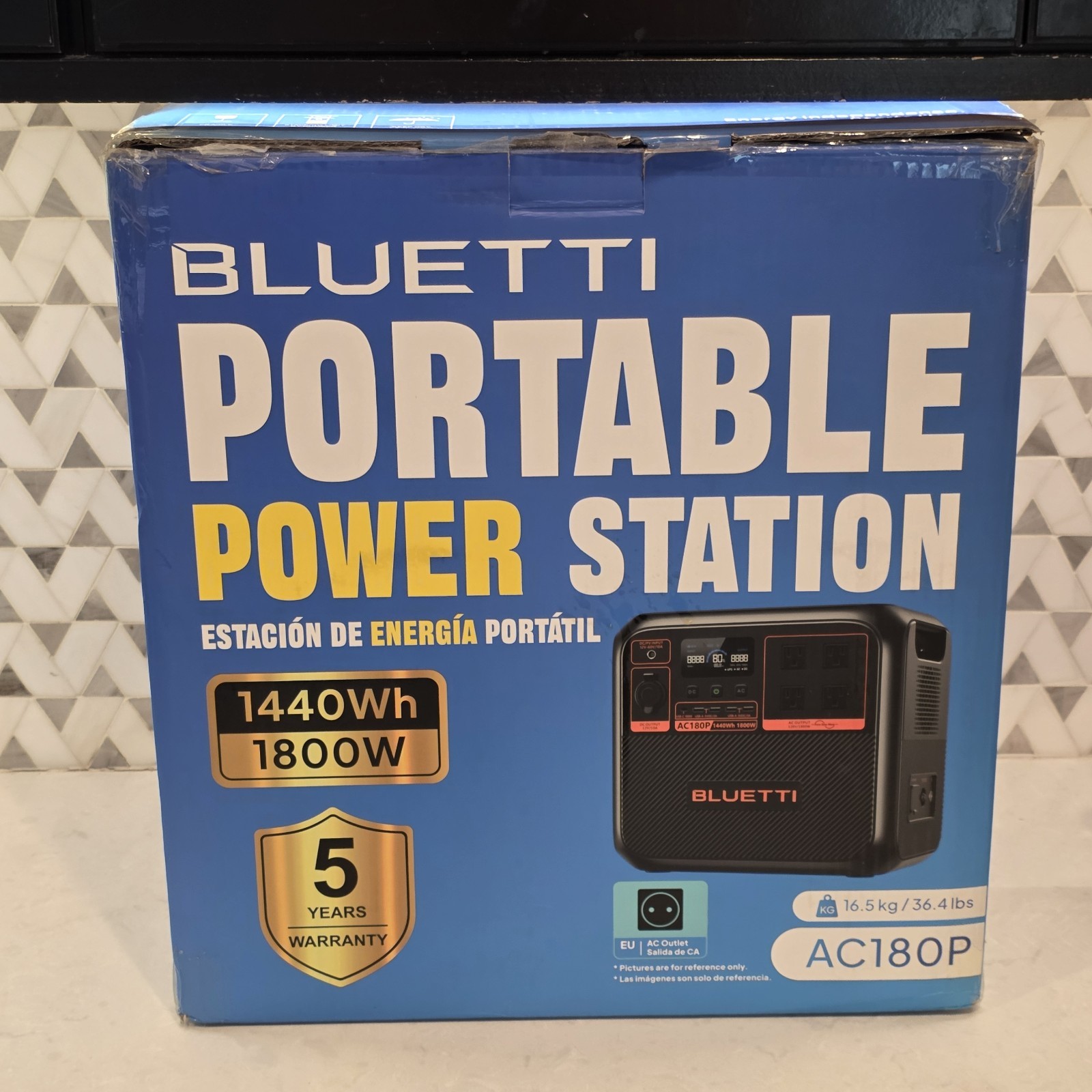 BLUETTI AC180 1800W 1152Wh Power Station Generator, Power Outage Travelling NEW 