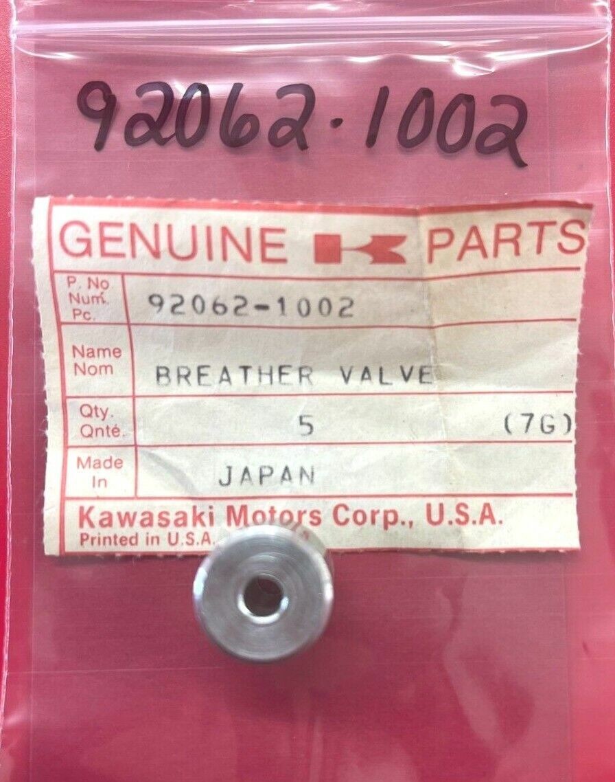 QTY 7 | NOS KAWASAKI 92062-1002 Breather Valve KL250 KLR250 KLT200 KZ200 78-05