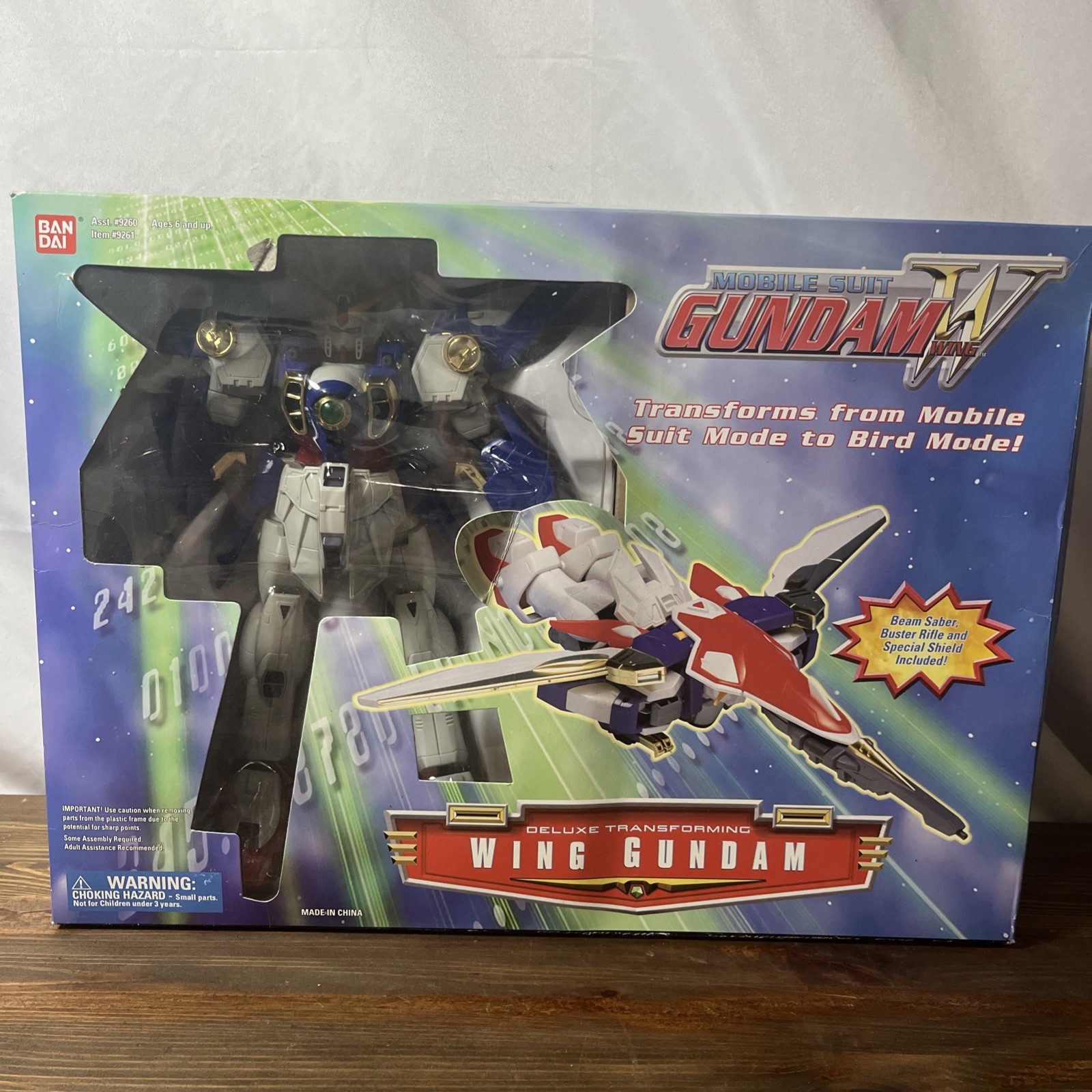 BANDAI Mobile Suit Gundam Wing Deluxe Transforming Wing Gundam Rare Sealed BANDAI Mobile Suit Gundam Wing Deluxe Transforming Wing Gundam Rare Sealed