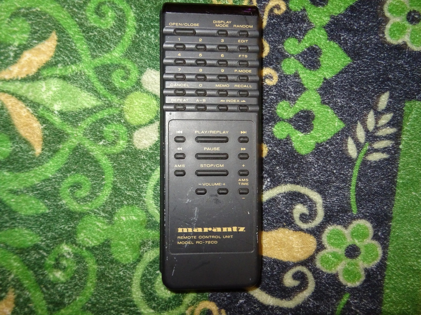 Genuine Marantz RC-72CD Remote Control For CD Player CD-72 Unit Genuine Marantz RC-72CD Remote Control For CD Player CD-72 Unit