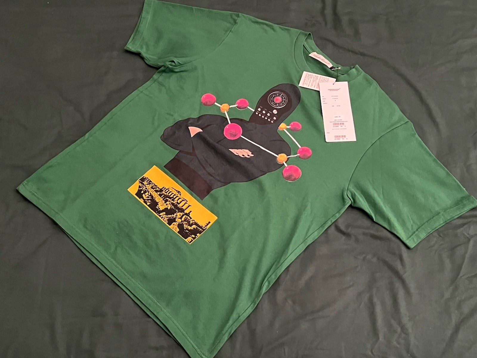 Undercover Jun Takahashi Green Graphic Print T-Shirt size 3 Small