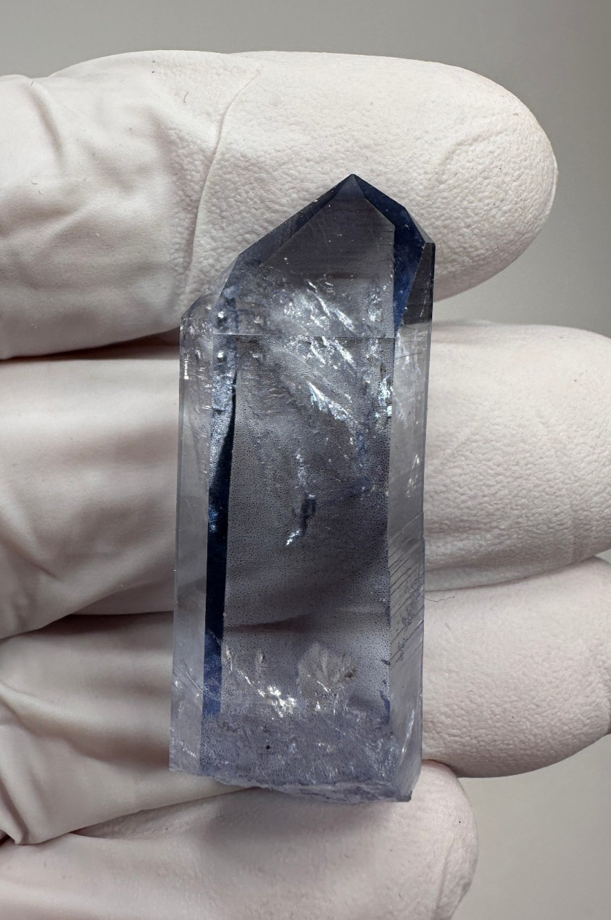 Rare AQUA AURA Arkansas Quartz Crystal Point Rare AQUA AURA Arkansas Quartz Crystal Point
