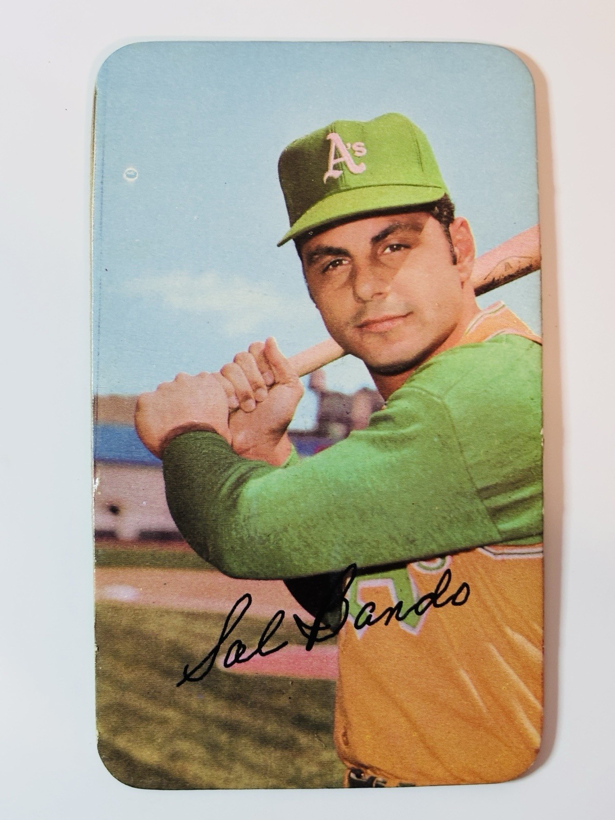 1971 Topps Super Baseball #57 Sal Bando Athletics PB2
