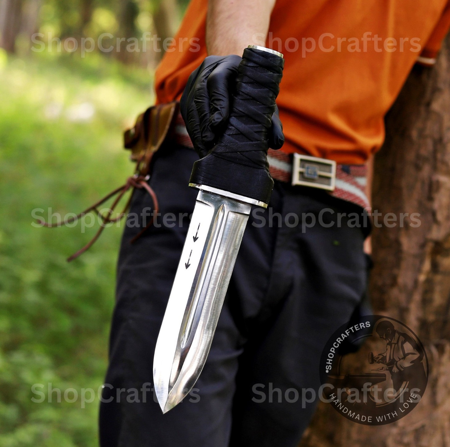 Handmade Thorfinn Dagger KNIFE Anime Vinland Saga Double Edge Knife Collector