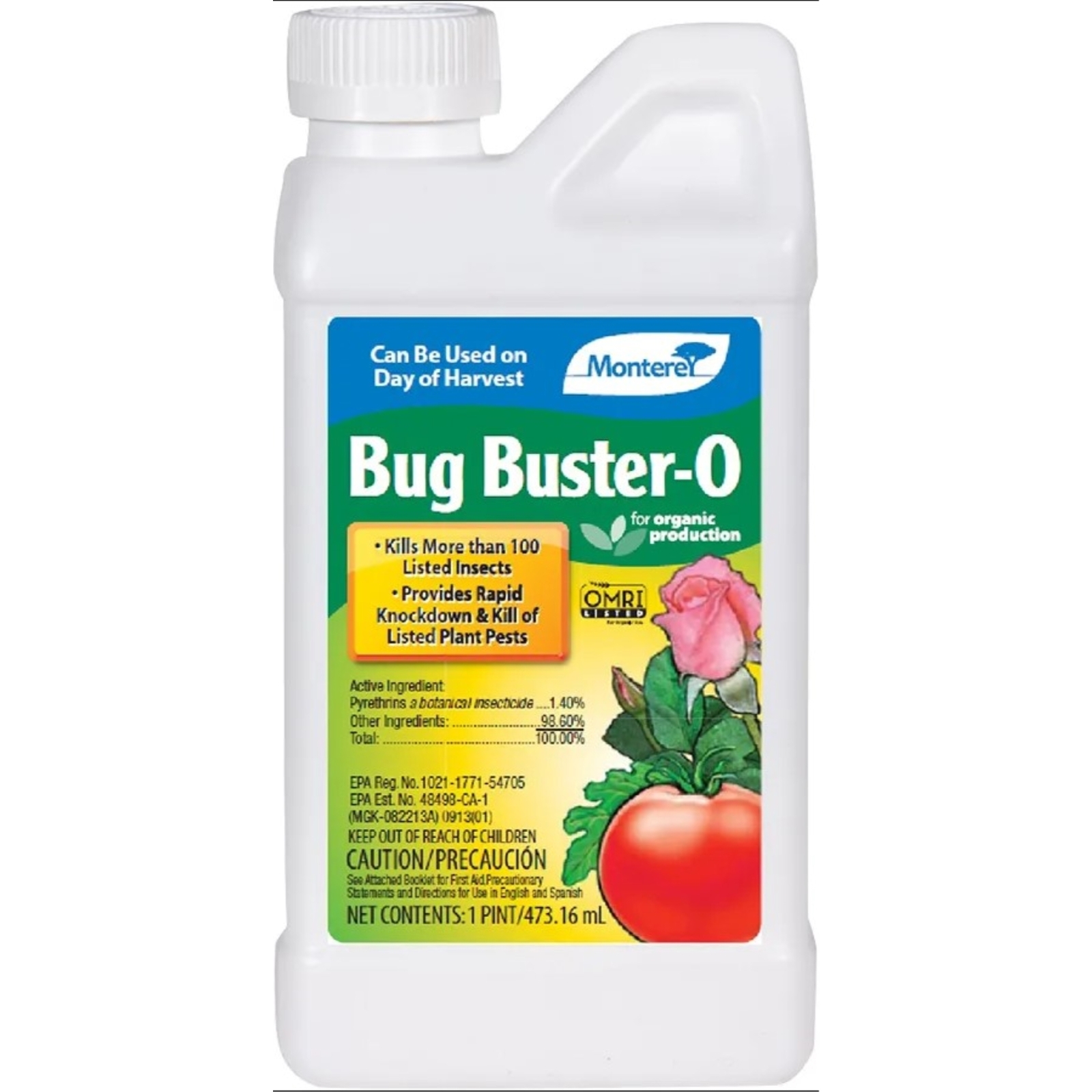 Monterey Lawn and Garden Bug Buster O Organic Insecticide, 16fl oz Monterey Lawn and Garden Bug Buster O Organic Insecticide, 16fl oz
