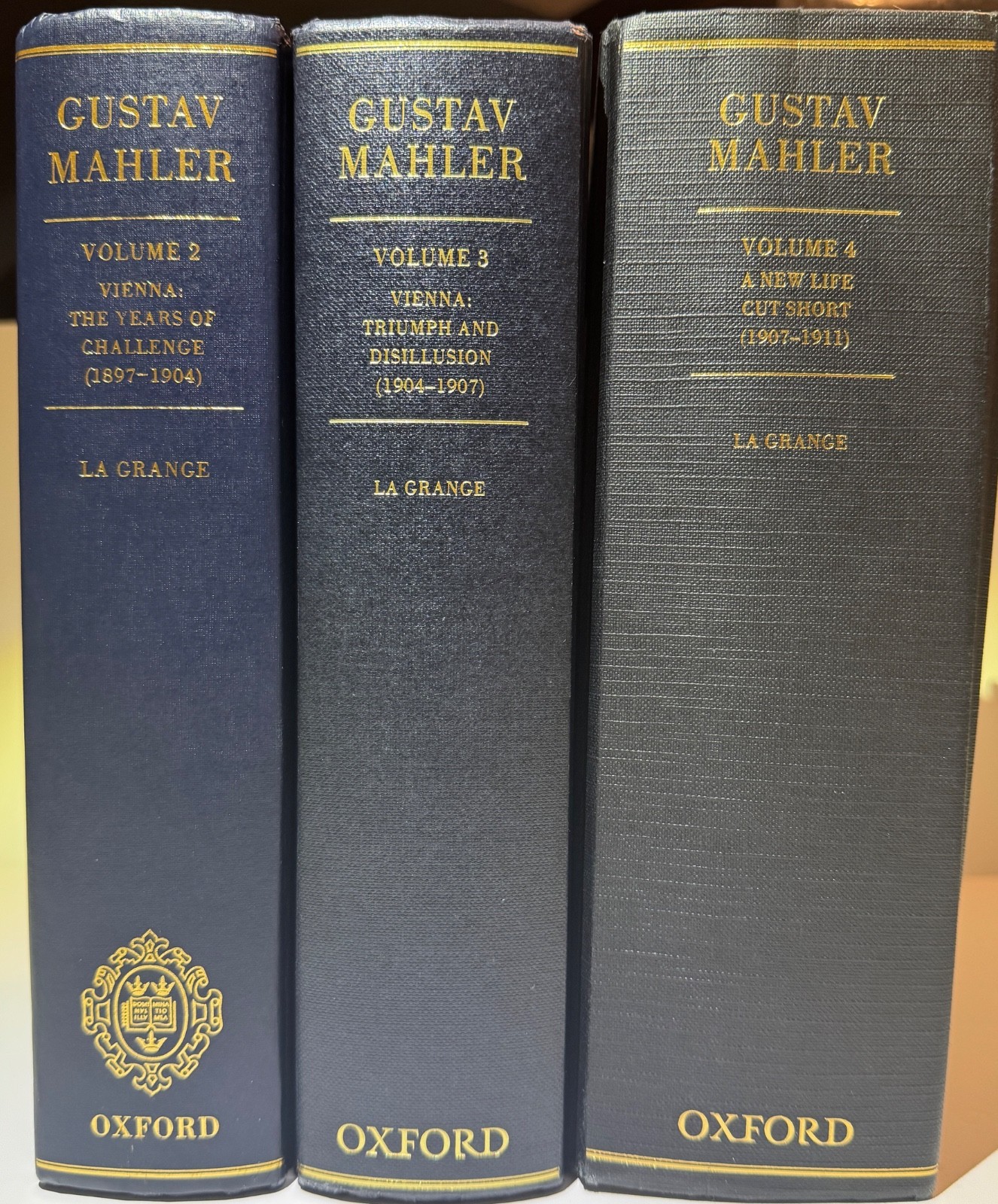 Gustav Mahler - Henri-Louis de La Grange Three Volume Biography Set in Hardcover