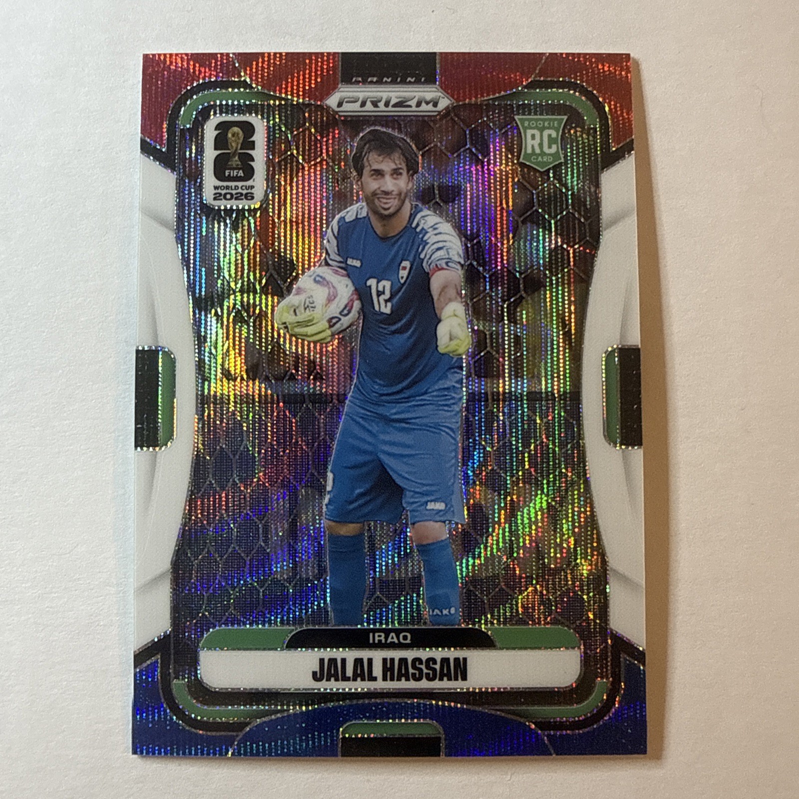 2026 Panini Prizm RED/white/blue RC JALAL HASSAN Iraq #468 2026 Panini Prizm RED/white/blue RC JALAL HASSAN Iraq #468
