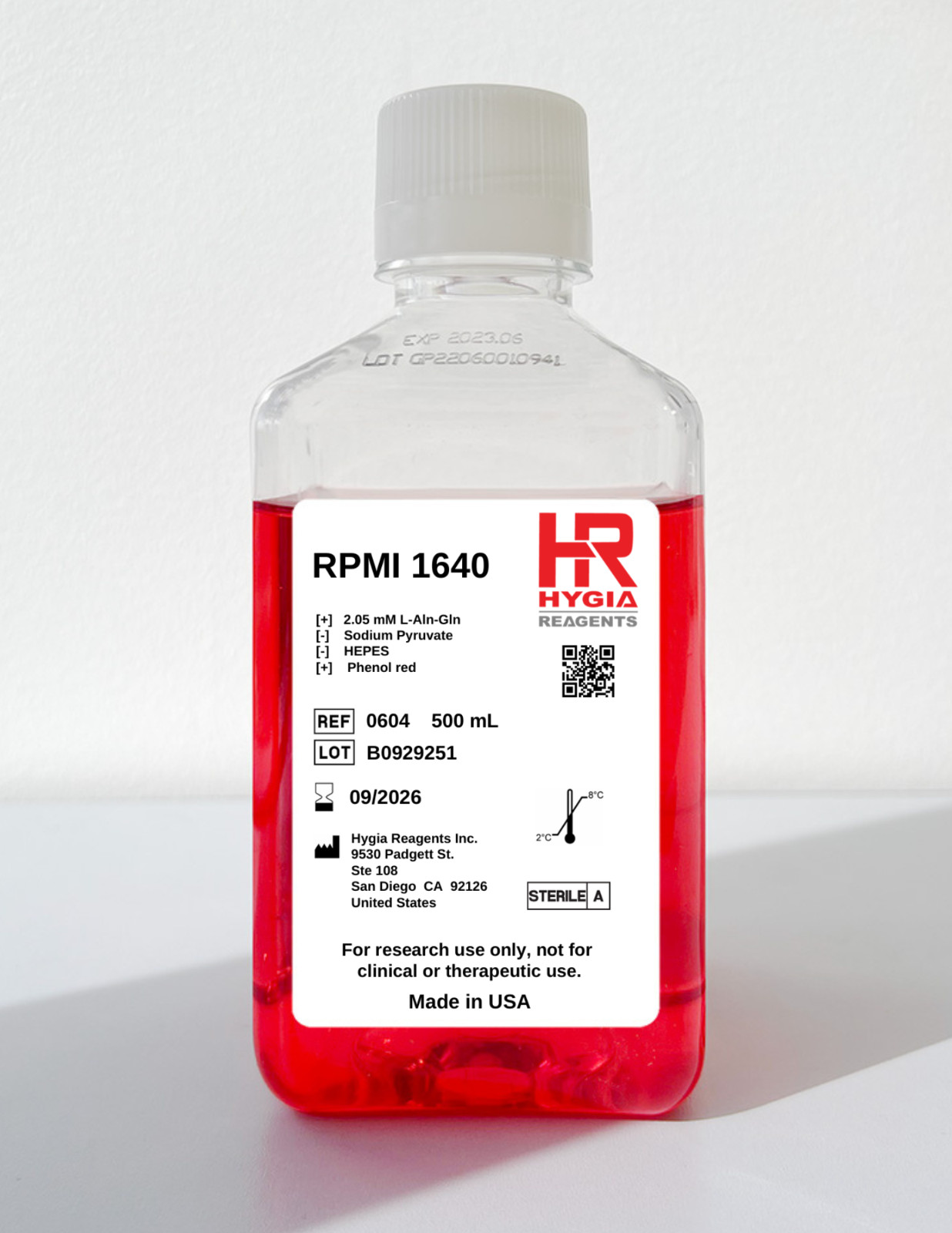 RPMI-1640 Medium 500 ml, 12/case
