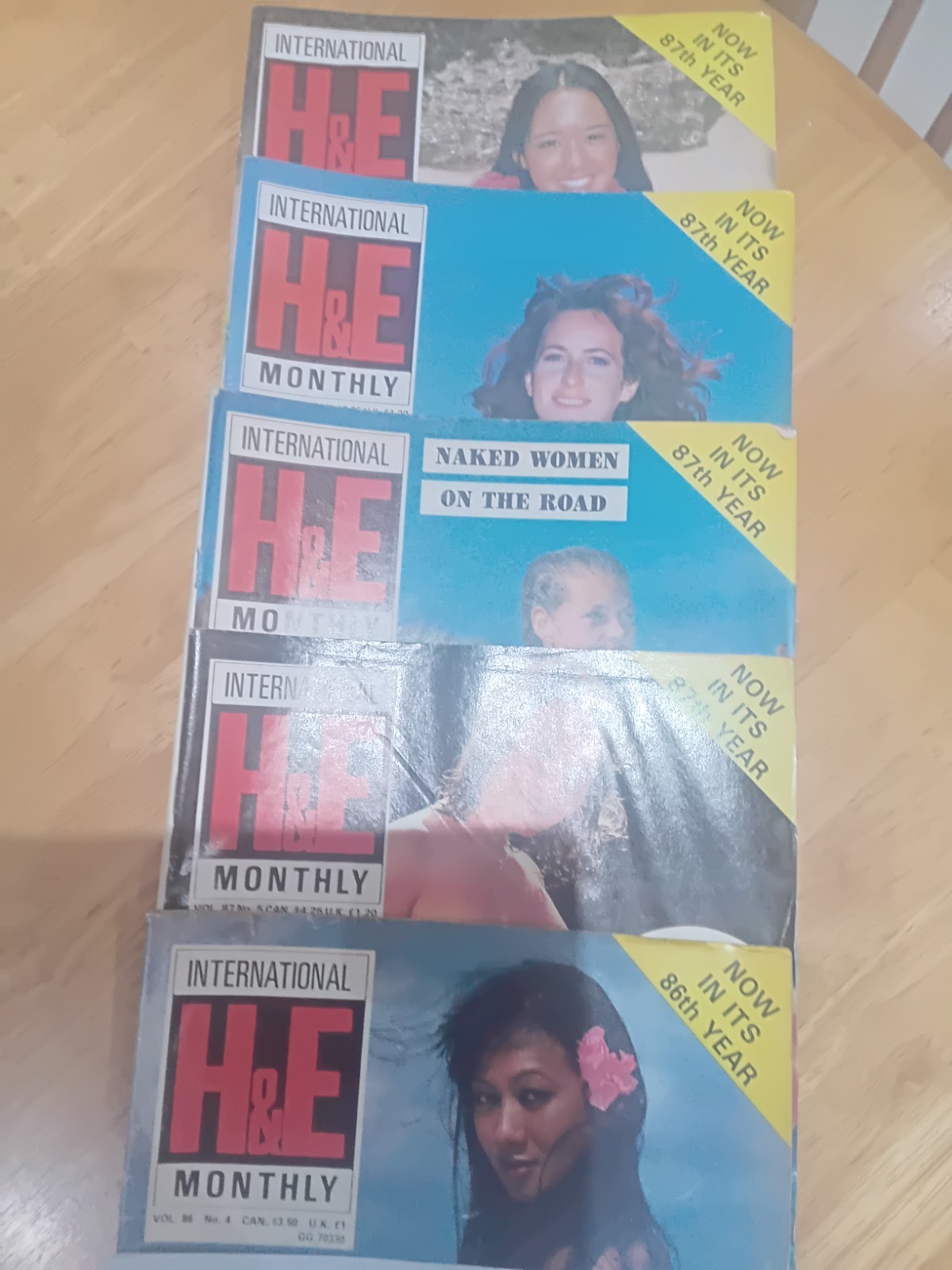 Vintage 1987 H&E magazines 