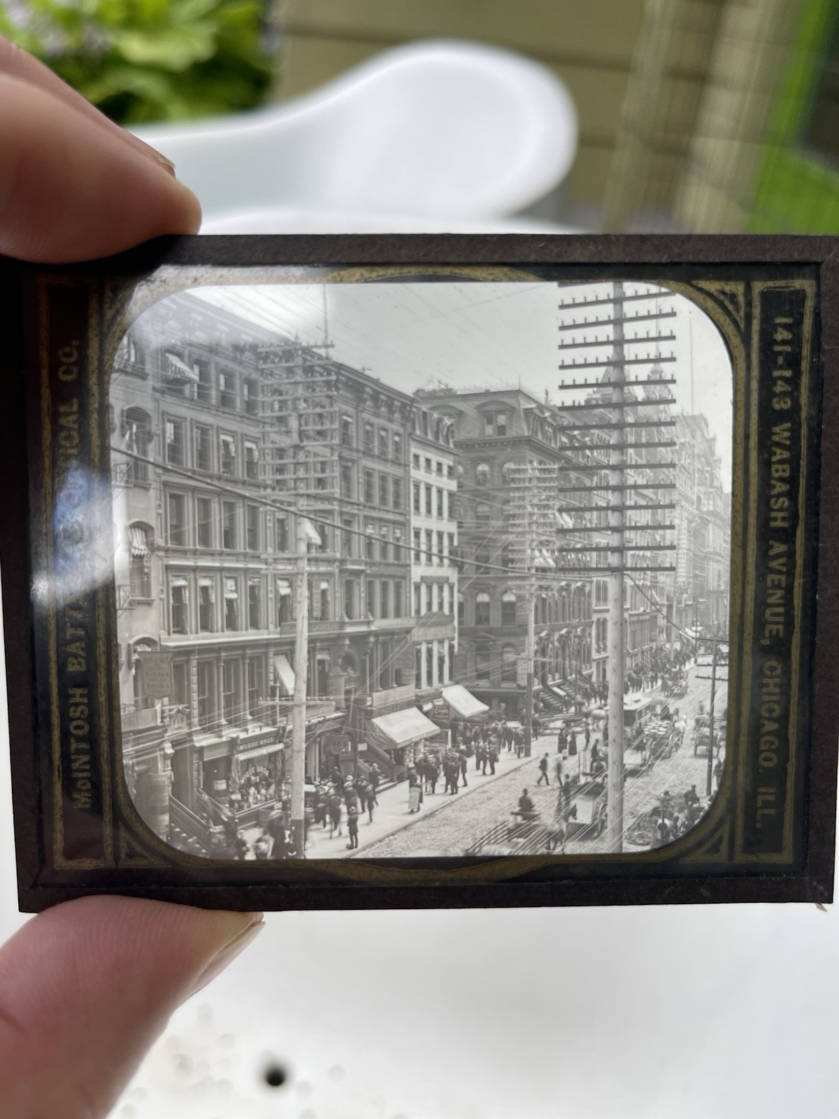 Vintage Photo NEW YORK CITY BROADWAY Magic Lantern Slide 1890s GILDED AGE Vintage Photo NEW YORK CITY BROADWAY Magic Lantern Slide 1890s GILDED AGE