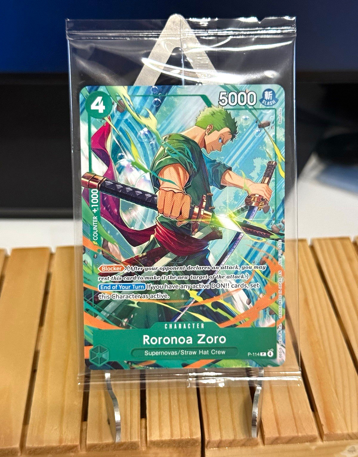 Bandai One Piece Card Game Roronoa Zoro Promo P-114