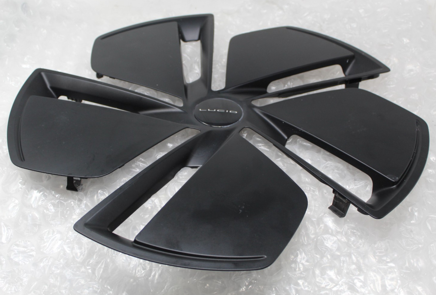 Genuine 2022-2025 Lucid Air Wheel Center Aero Cap Cover Black Matte OEM Genuine 2022-2025 Lucid Air Wheel Center Aero Cap Cover Black Matte OEM