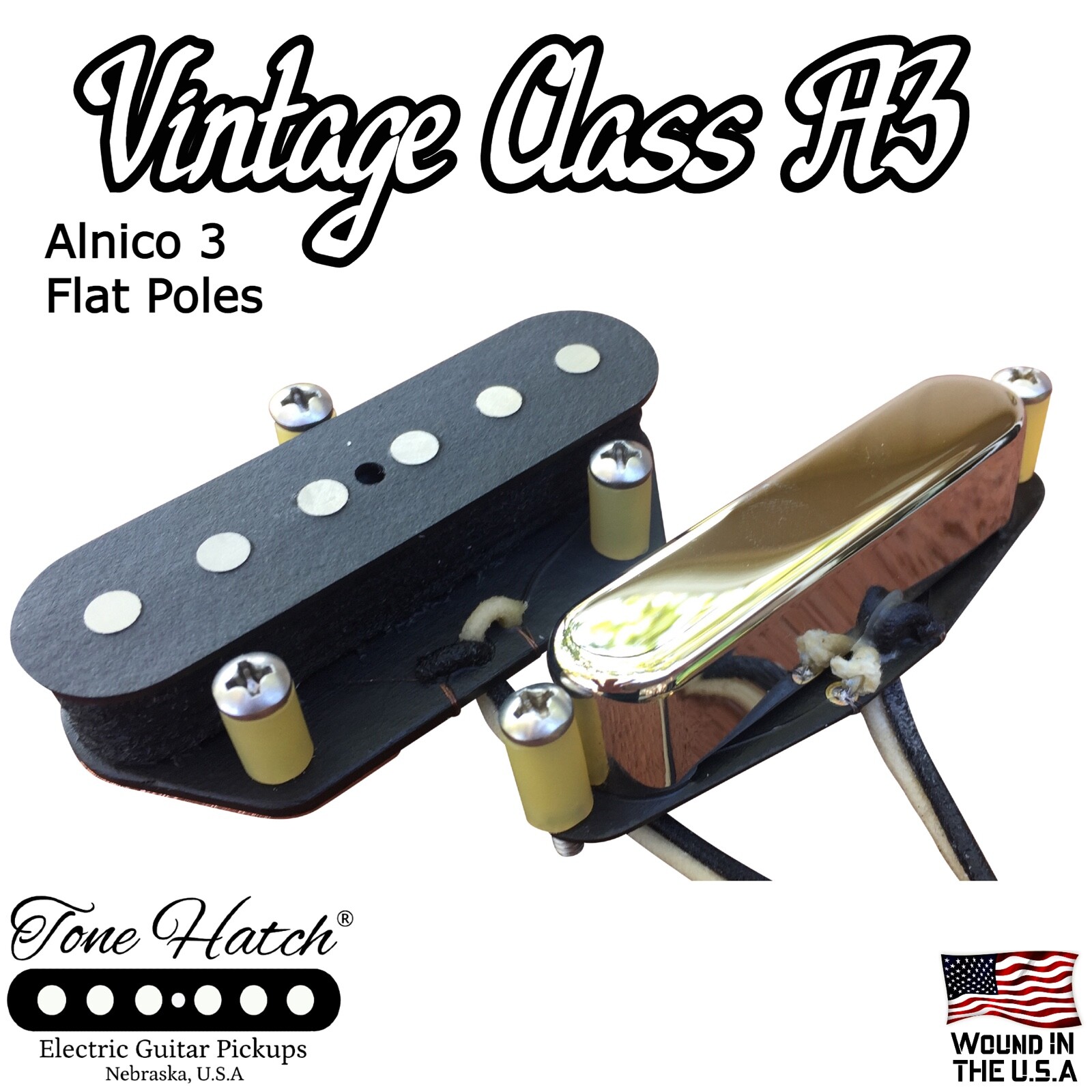 Tone Hatch Handwound Vintage Class A3 Telecaster Pickups Set, Made 2 Order