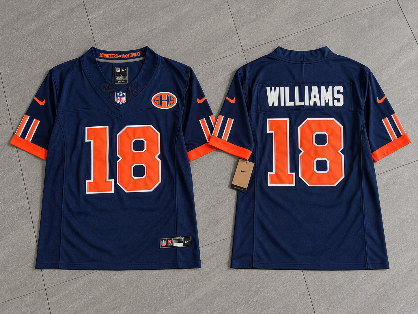 2026 Chicago Bears Rivalry Jersey Caleb Williams #18 Vapor F.U.S.E. Size XL 2026 Chicago Bears Rivalry Jersey Caleb Williams #18 Vapor F.U.S.E. Size XL