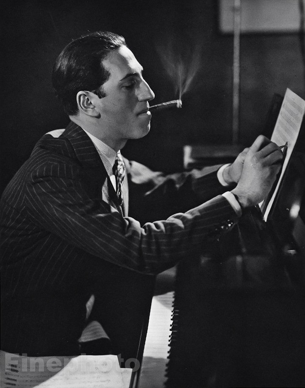 1927/63 Vintage EDWARD STEICHEN Composer GEORGE GERSHWIN Pianist Music Photo Art