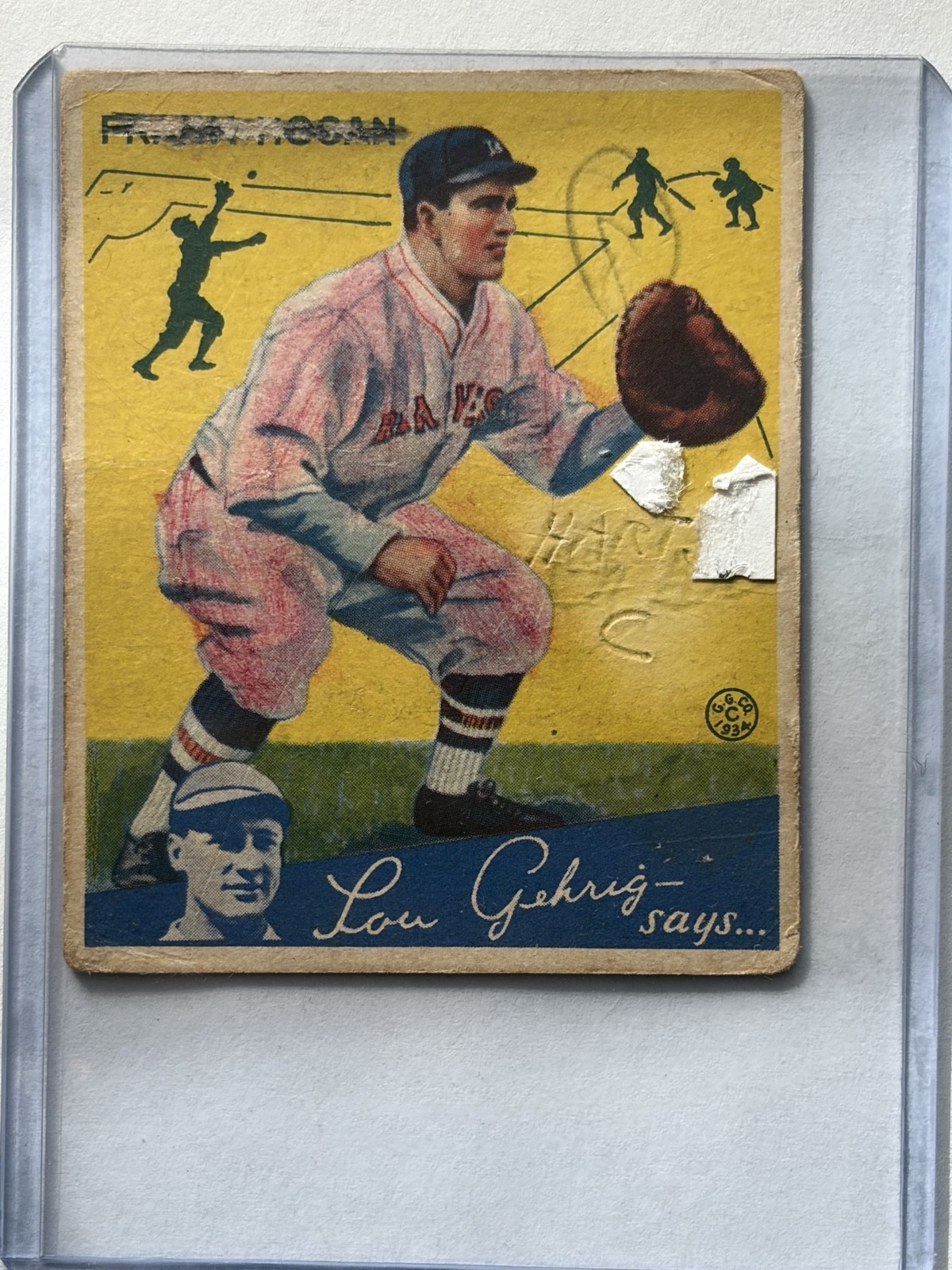 1934 Goudey Big League Chewing Gum - R320 Frank Hogan #20 1934 Goudey Big League Chewing Gum - R320 Frank Hogan #20