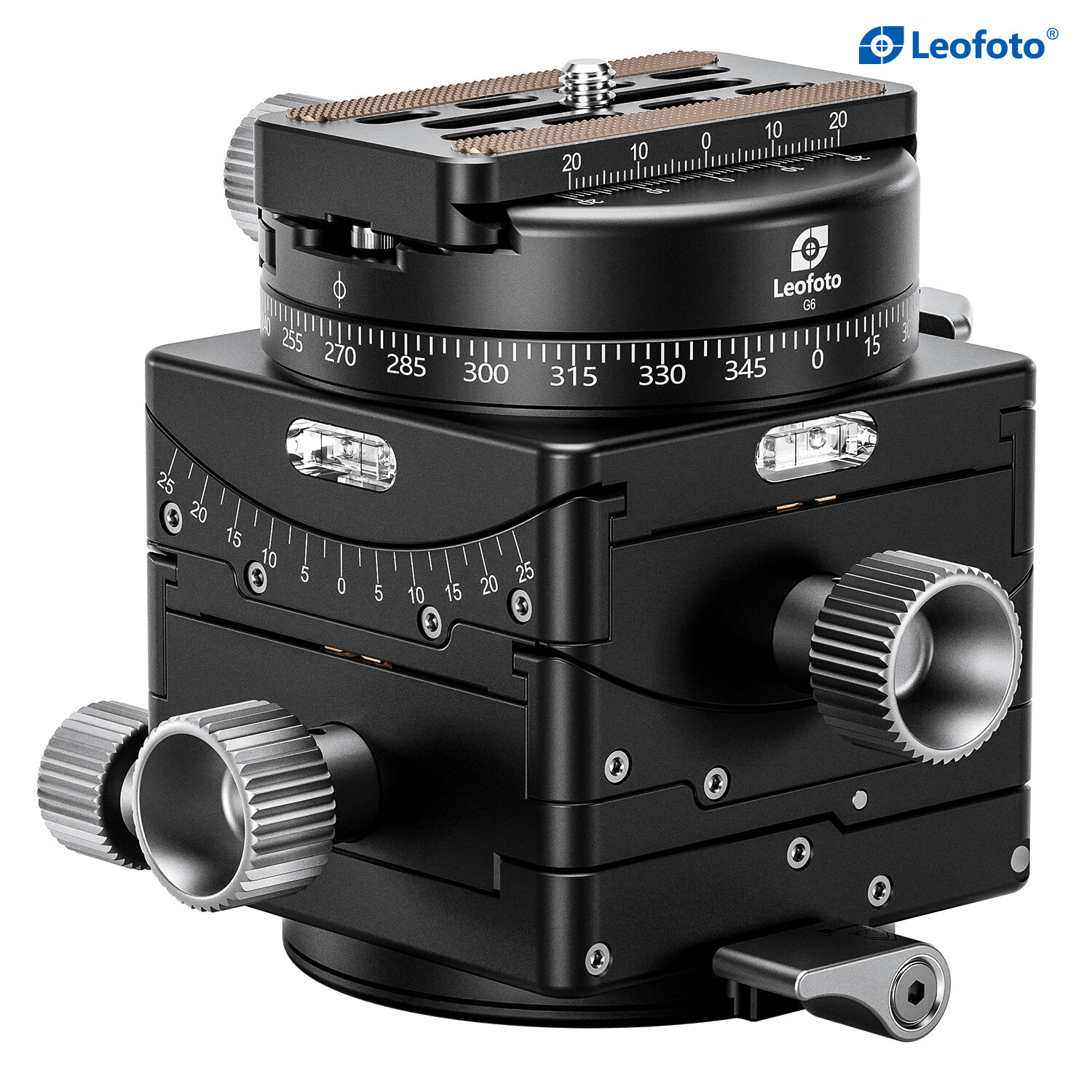 Leofoto G6 Geared Head with QP-70N QR Plate Precision-Geared Control US SHIP