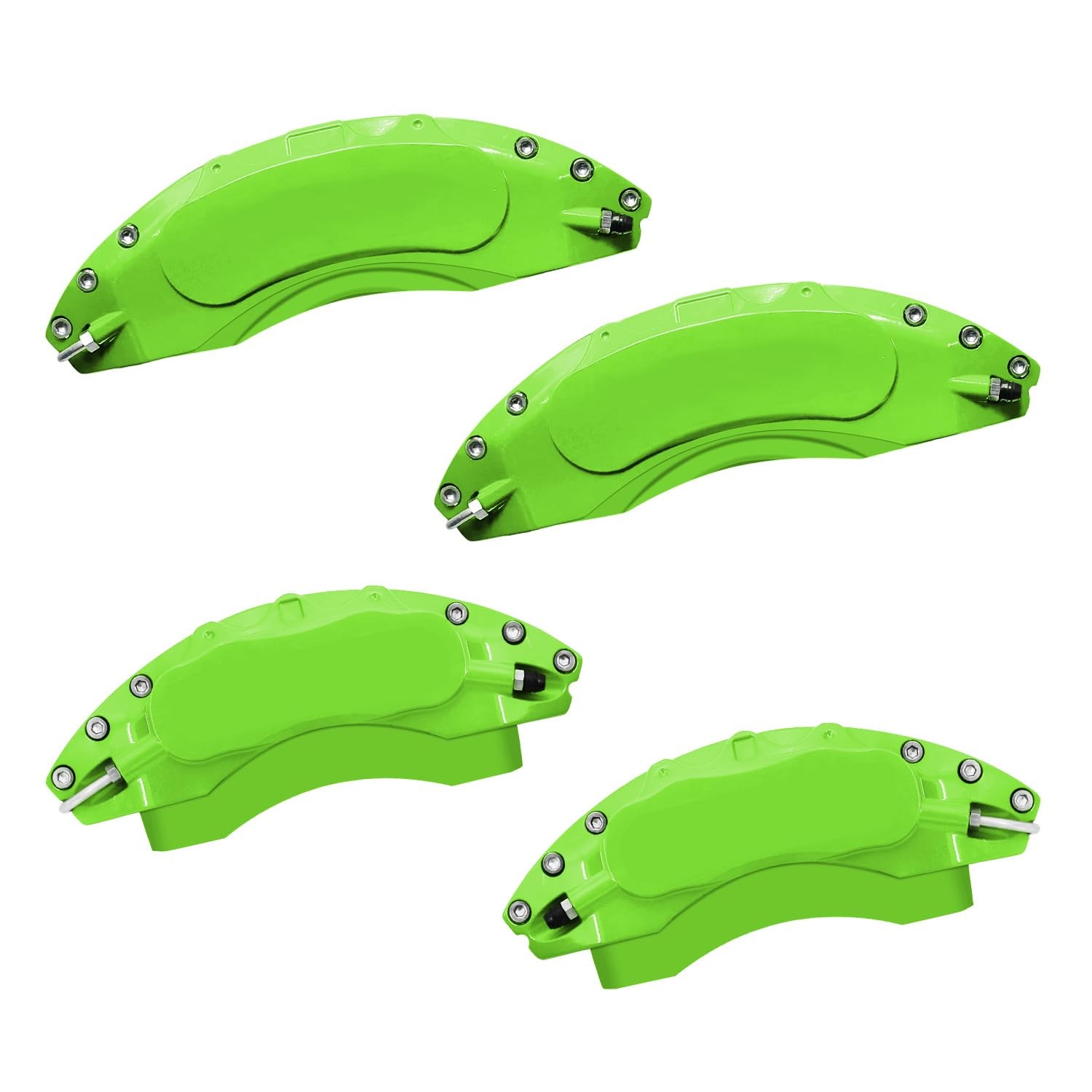Green Aluminum Caliper Covers for Mustang GT GT Premium 2024 2026 Front Rear