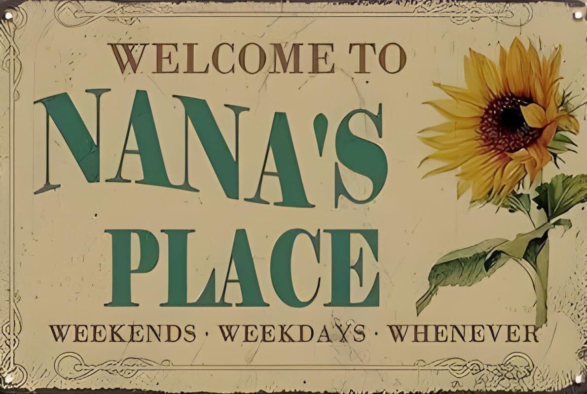 Welcome To Nana's Place Aluminum Weatherproof Funny Sign p1329