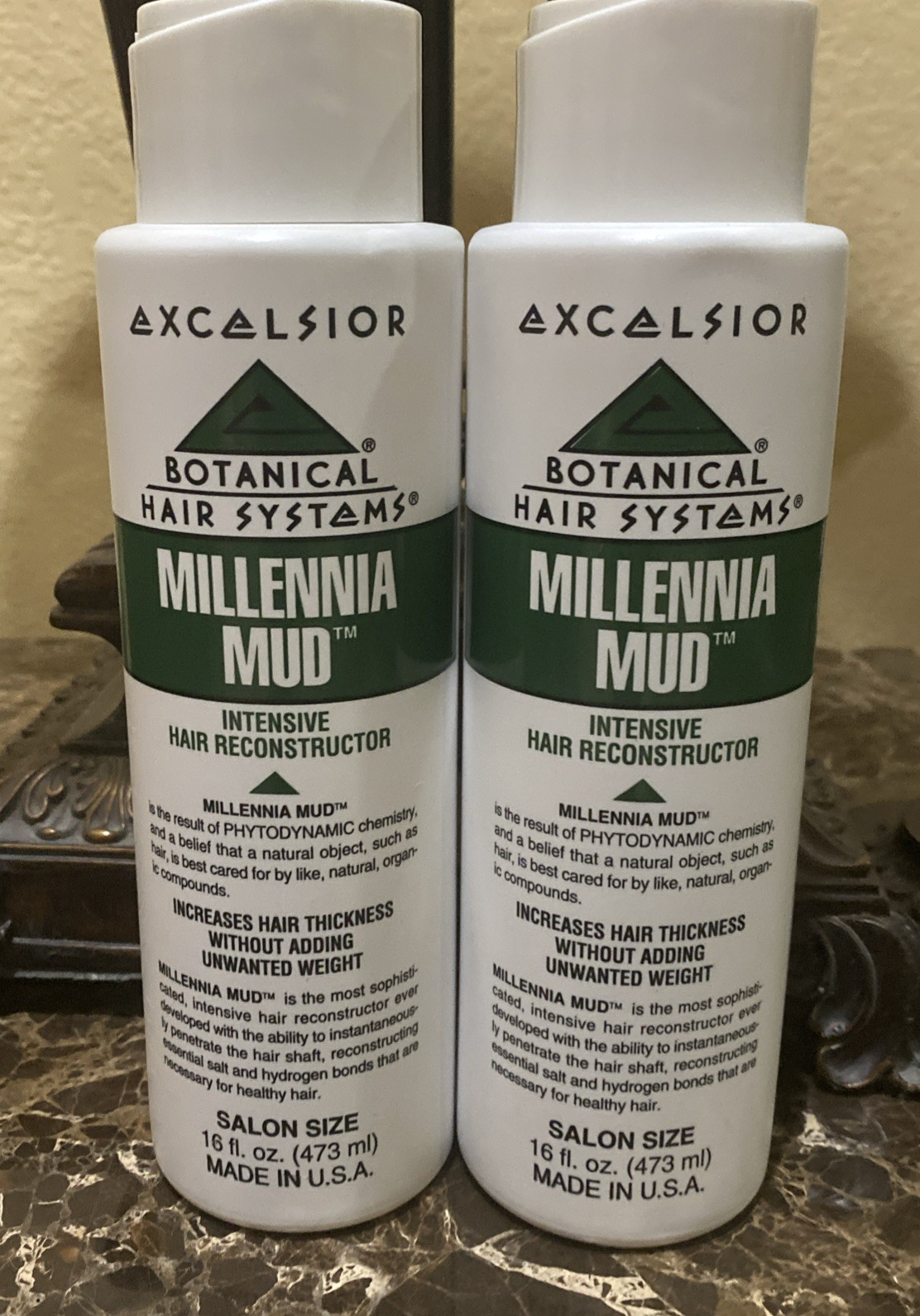2x New Excelsior Millennia Mud Reconstructor 16 Oz Hair Thickness(2 bottles ) 2x New Excelsior Millennia Mud Reconstructor 16 Oz Hair Thickness(2 bottles )