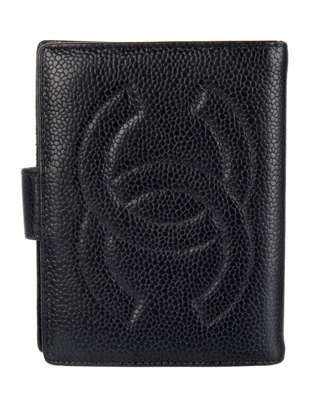 Vintage Chanel Wallet Timeless CC Caviar Black Wallet 
