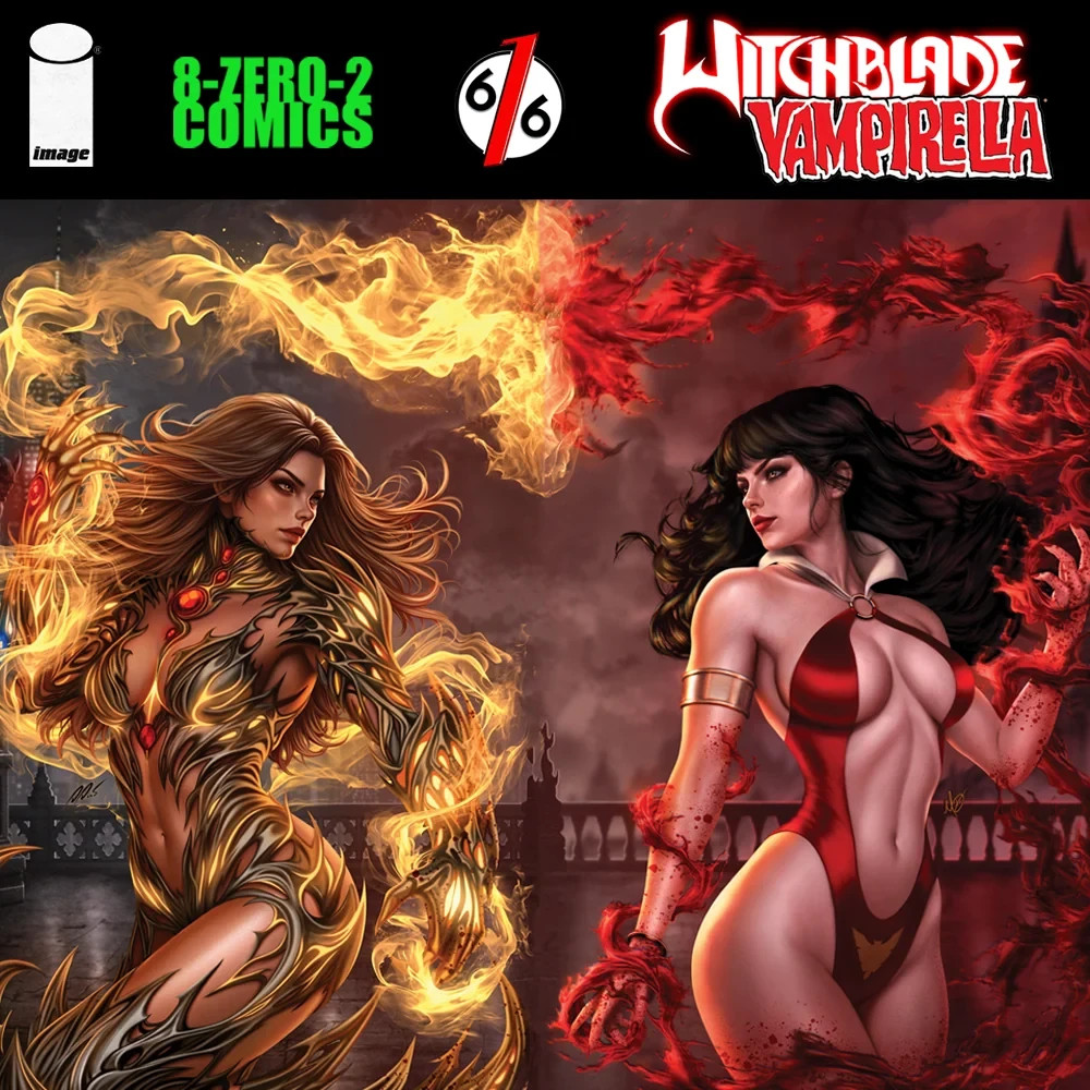 [2 PACK] Witchblade/ Vampirella #1 Full Art David Michelle Dias LTD 550