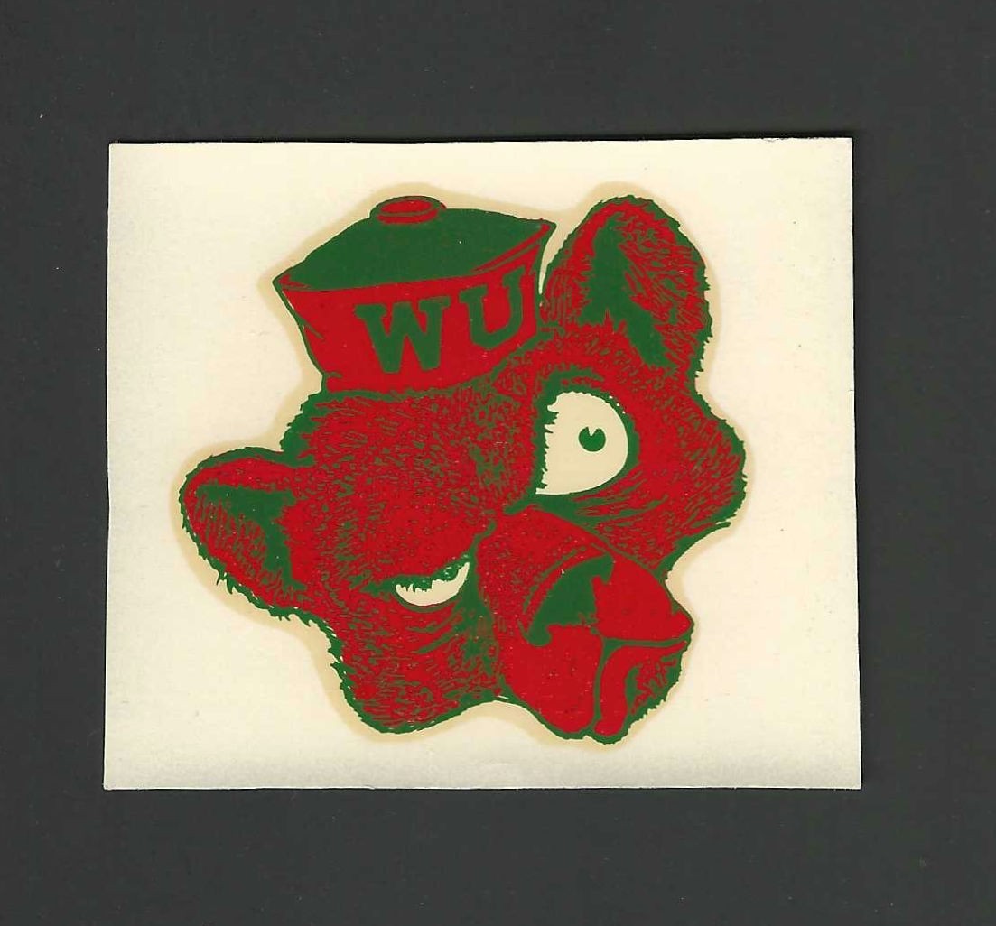 Washington University St Louis WashU Vintage Angelus Decal - Late 40s/Early 50s