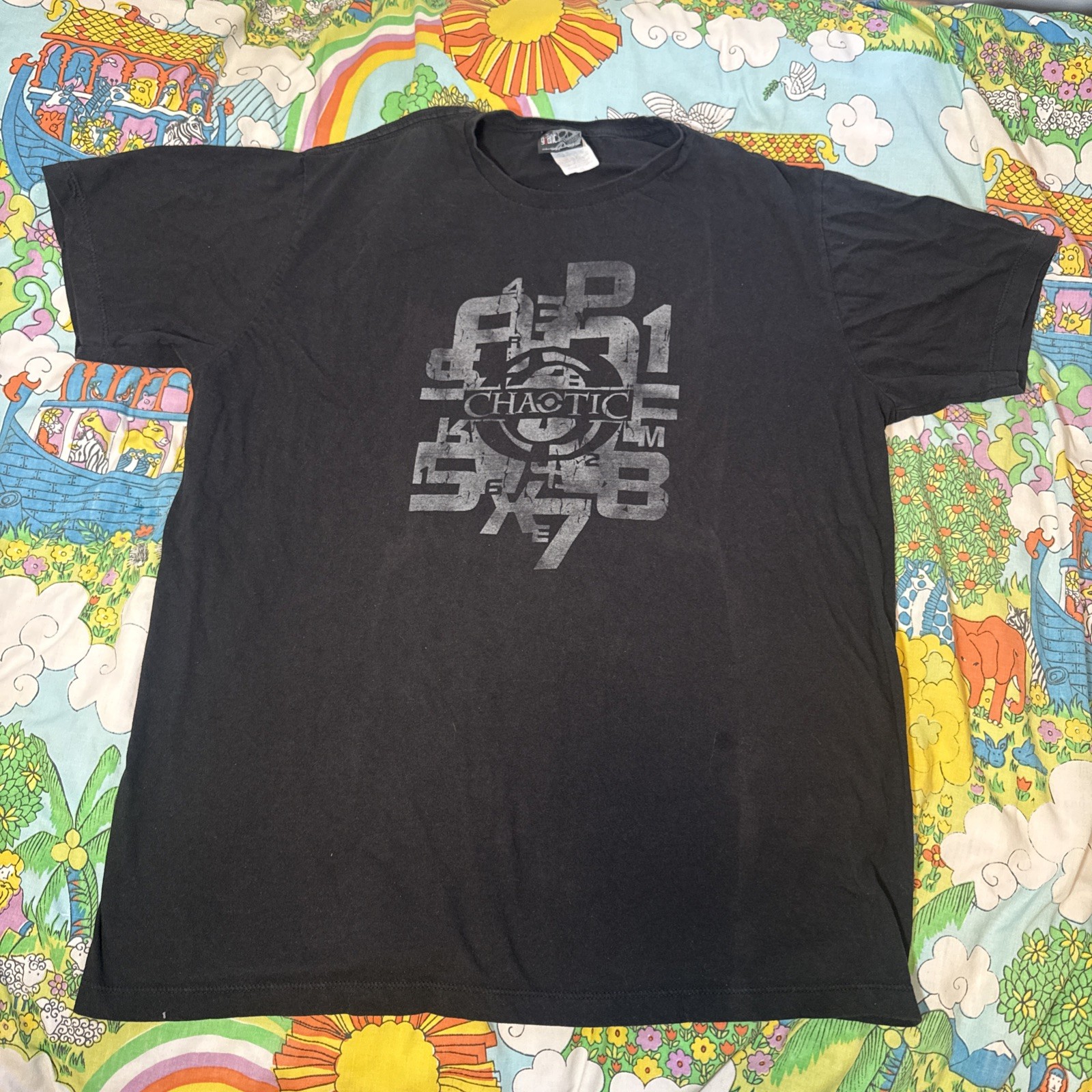 Vintage 2007 Chaotic Trading Card Game Graphic T Shirt Anime Rare XL