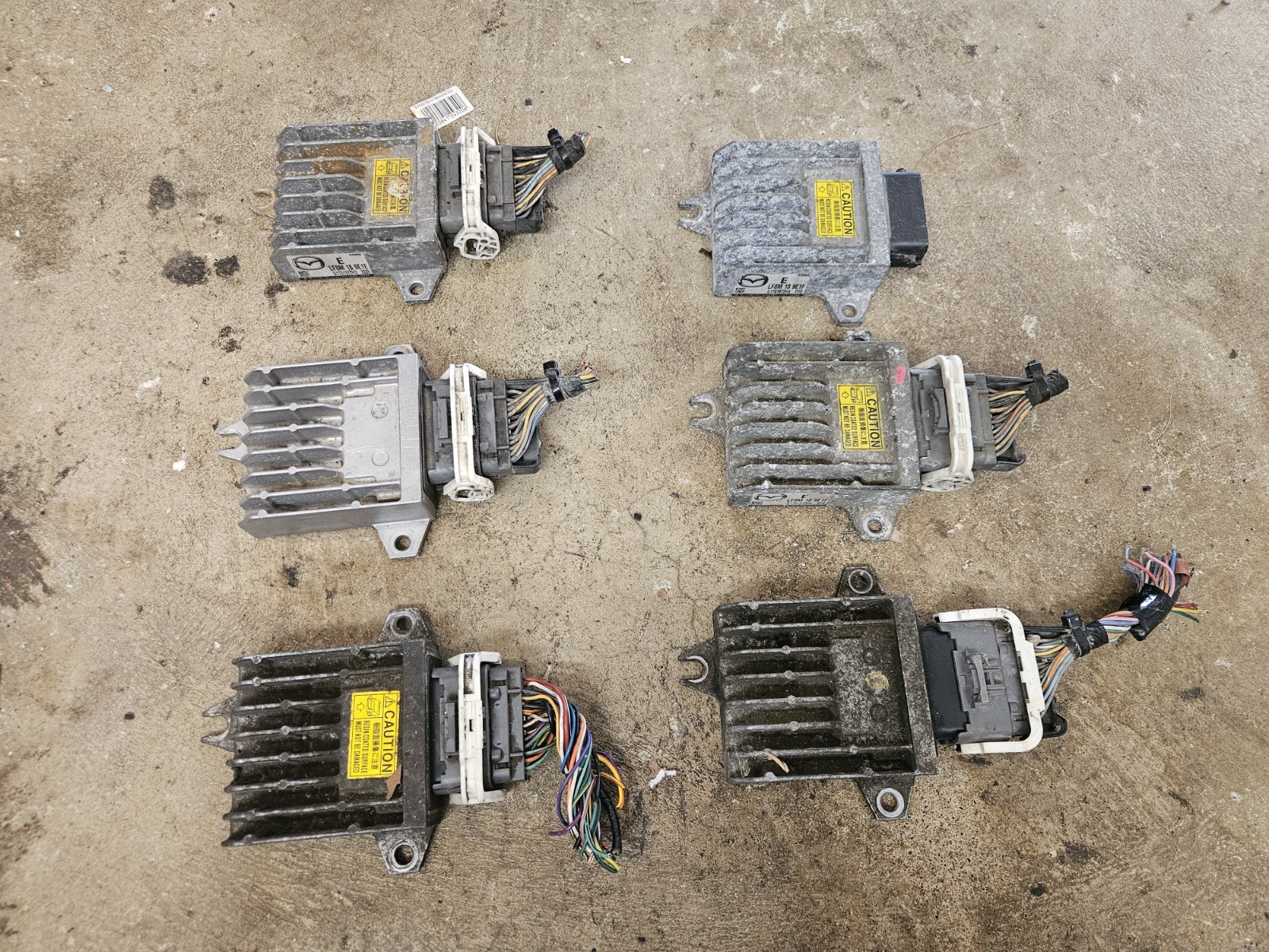 LOT Of 6 2010-2011 Mazda 3 5 Transmission Control Module TCM TCU OEM Not Working LOT Of 6 2010-2011 Mazda 3 5 Transmission Control Module TCM TCU OEM Not Working