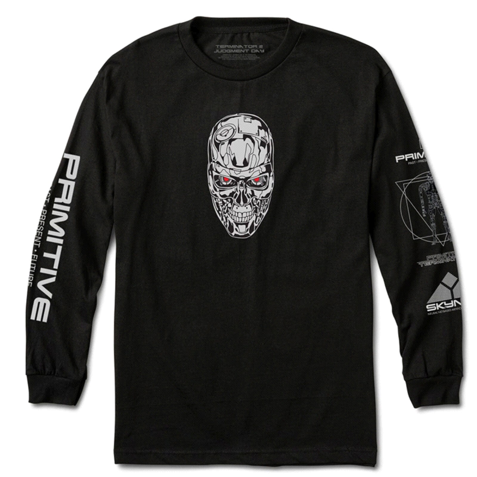 Primitive Skynet Terminator 2 Long Sleeve Men's T-Shirt NWT