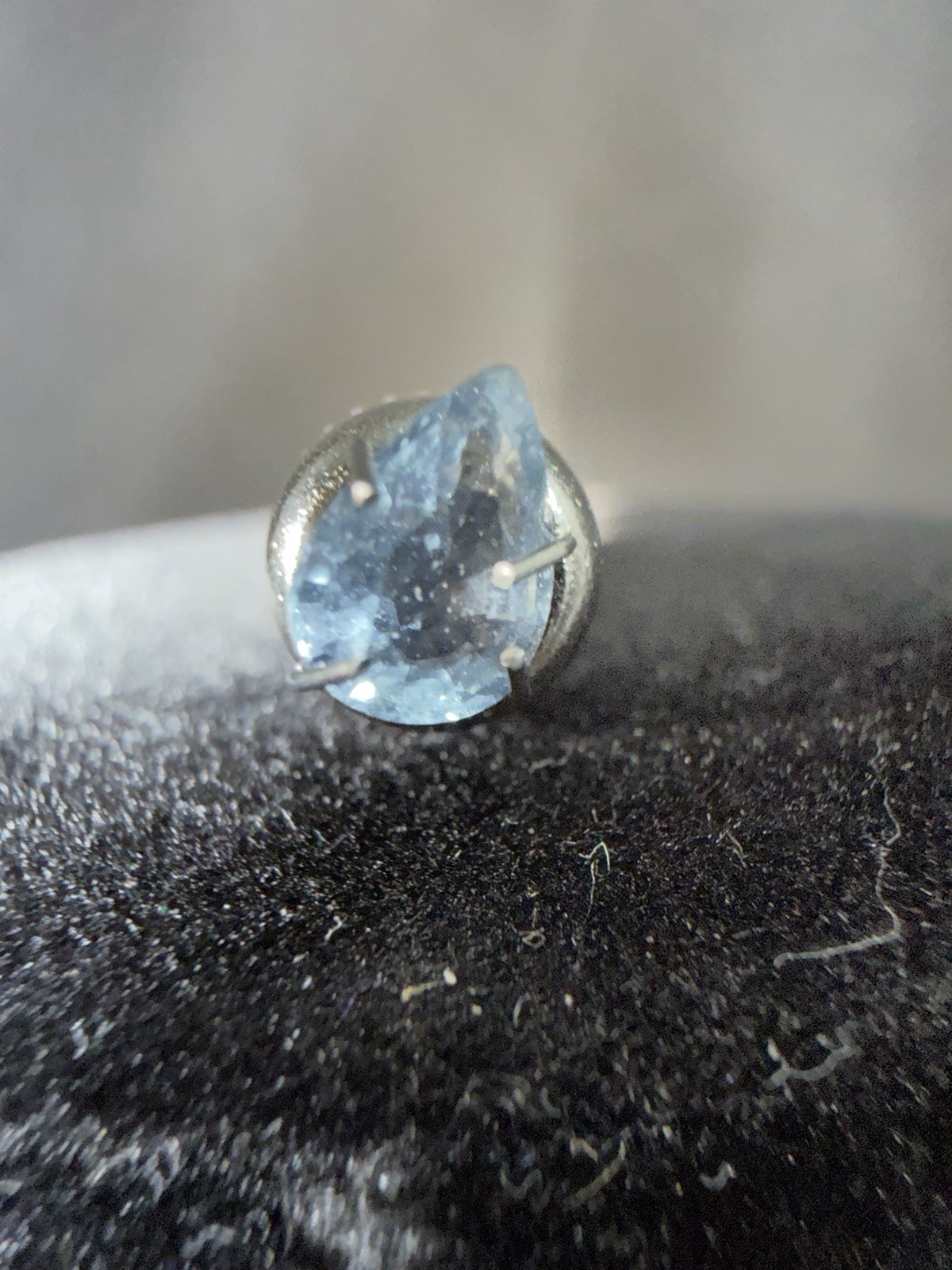 GIA 0.72ct Natural Blue Sapphire Pear Cut Beryllium Diffused Loose Gemstone