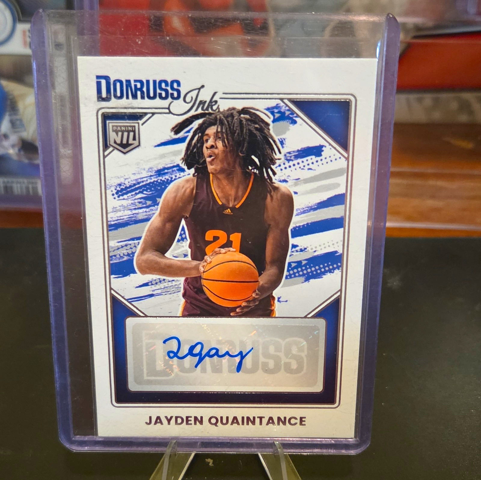 Panini 2025-26 Donruss Jayden Quaintance Hard Signed Auto Donruss Ink INK